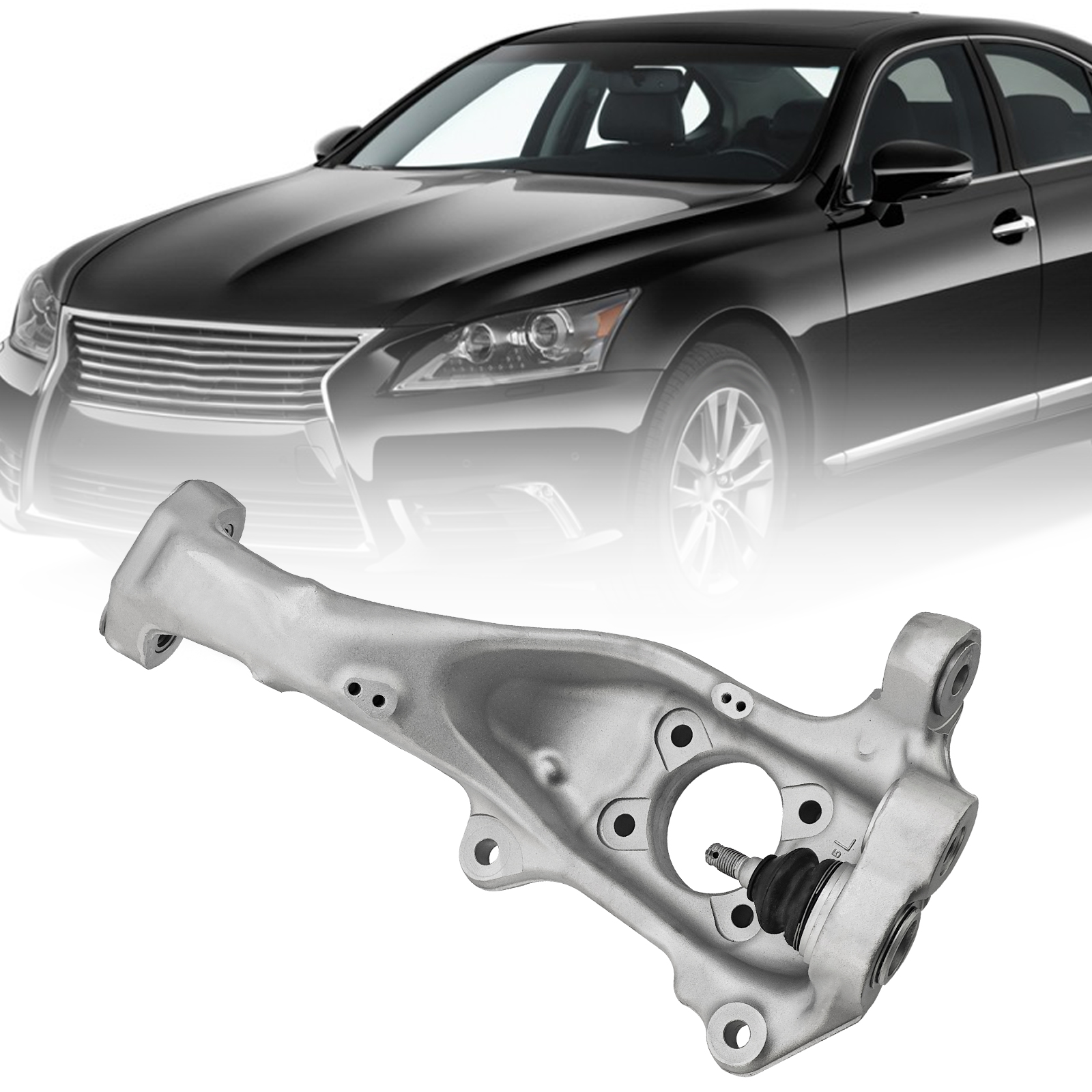 Front Left Steering Knuckle Spindle with Ball Head for Lexus LS460 2007-2017