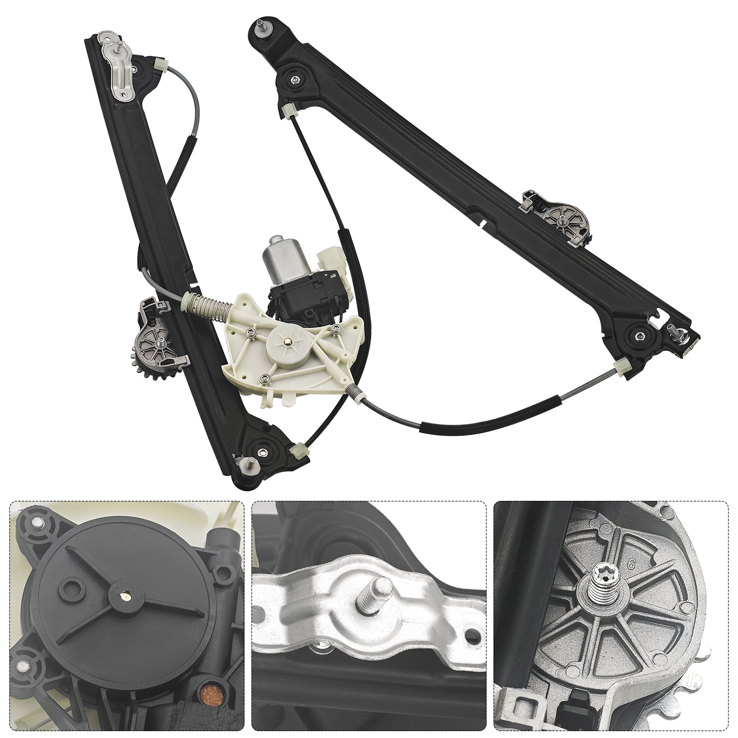 Left Front Door Electric Window Regulator w/Motor for Maserati Levante M161 2017-2024 (Driver Side)