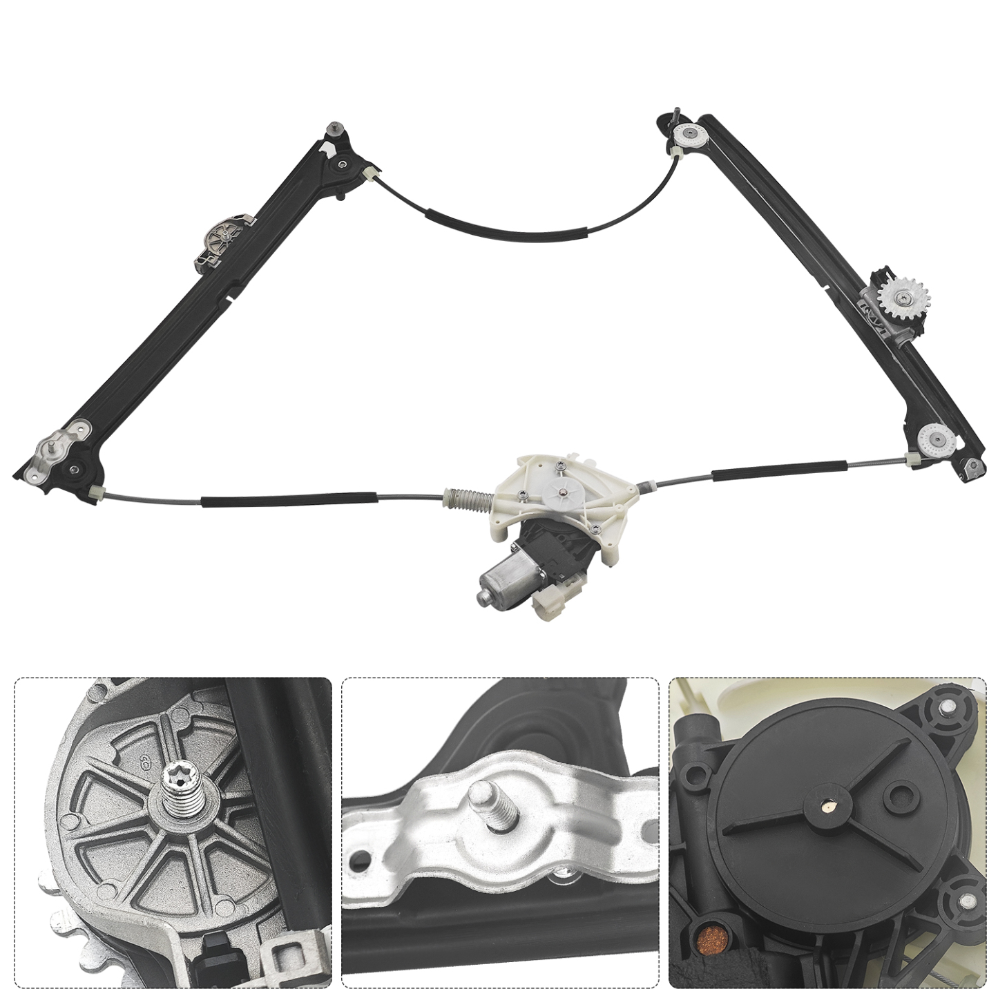 Right Front Door Electric Window Regulator w/Motor for Maserati Levante M161 2017-2024 (Driver Side)