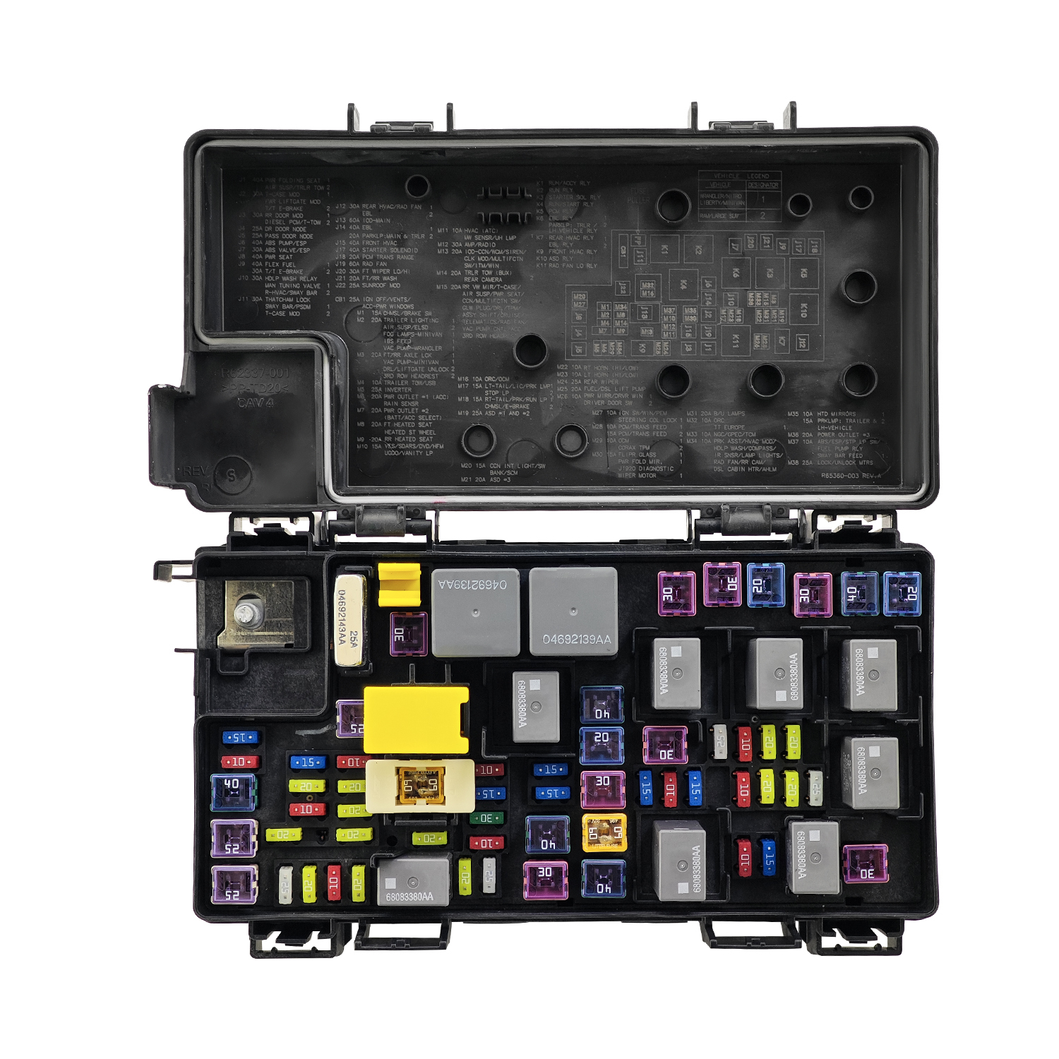 TIPM Fuse Box Control Module Compatible with 2011 Jeep Grand Cherokee 3.6L V6, 5.7L V8