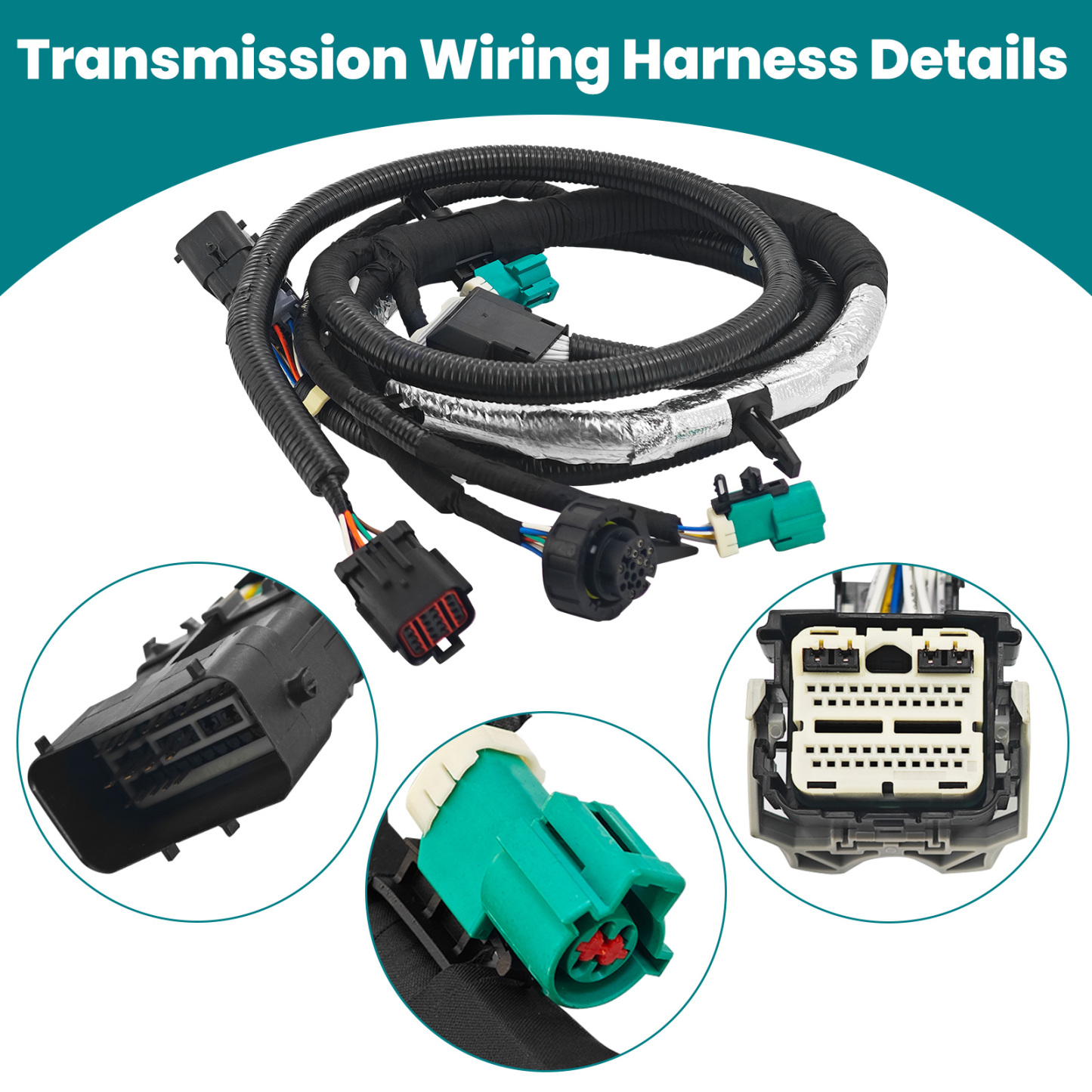 Transmission Wiring Harness w/Electric Transfer Case for Ford F-150 4.6L 5.4L 2010