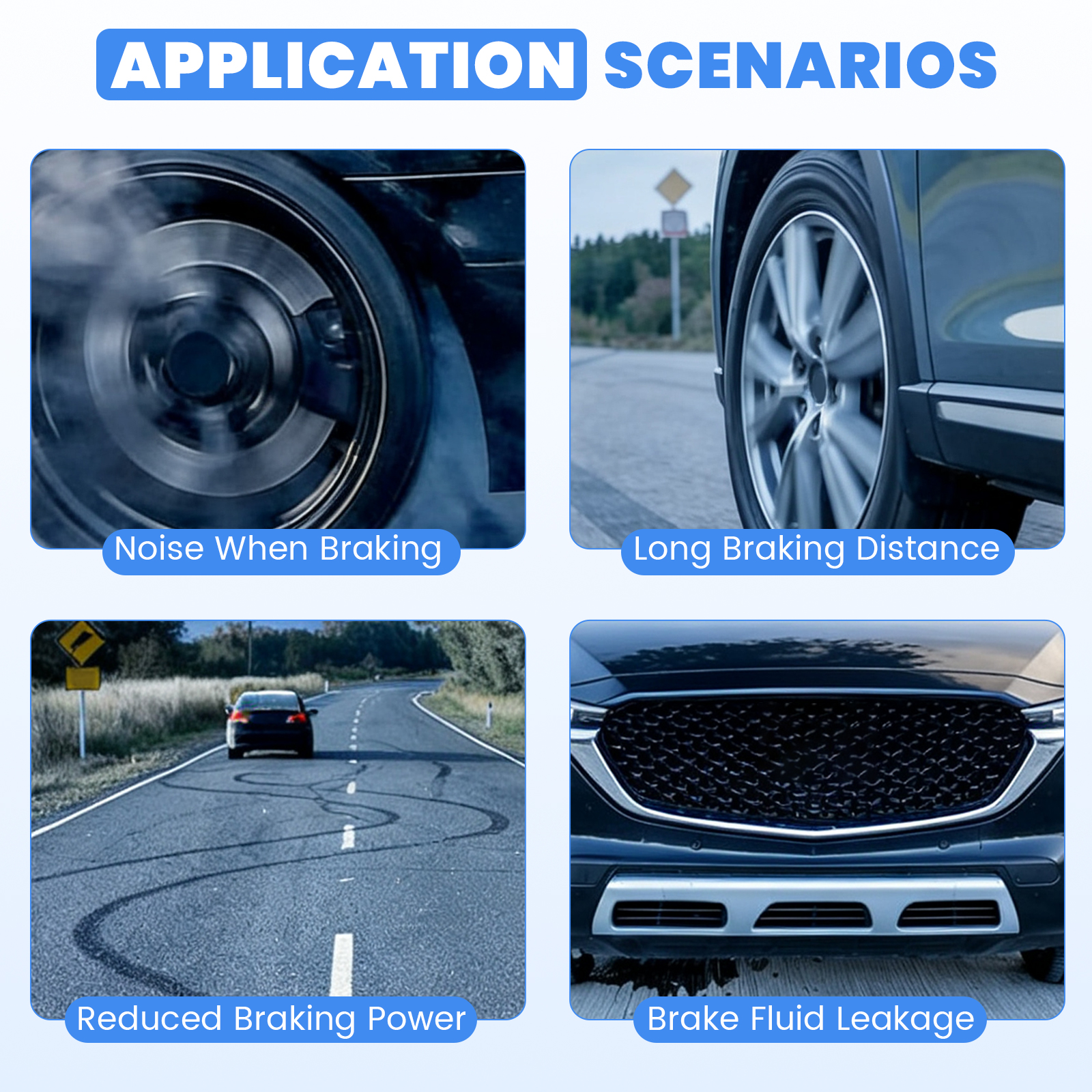 Rear Left Driver Side Disc Brake Caliper Assembly for Mazda CX-9 2.5L 2016-2023