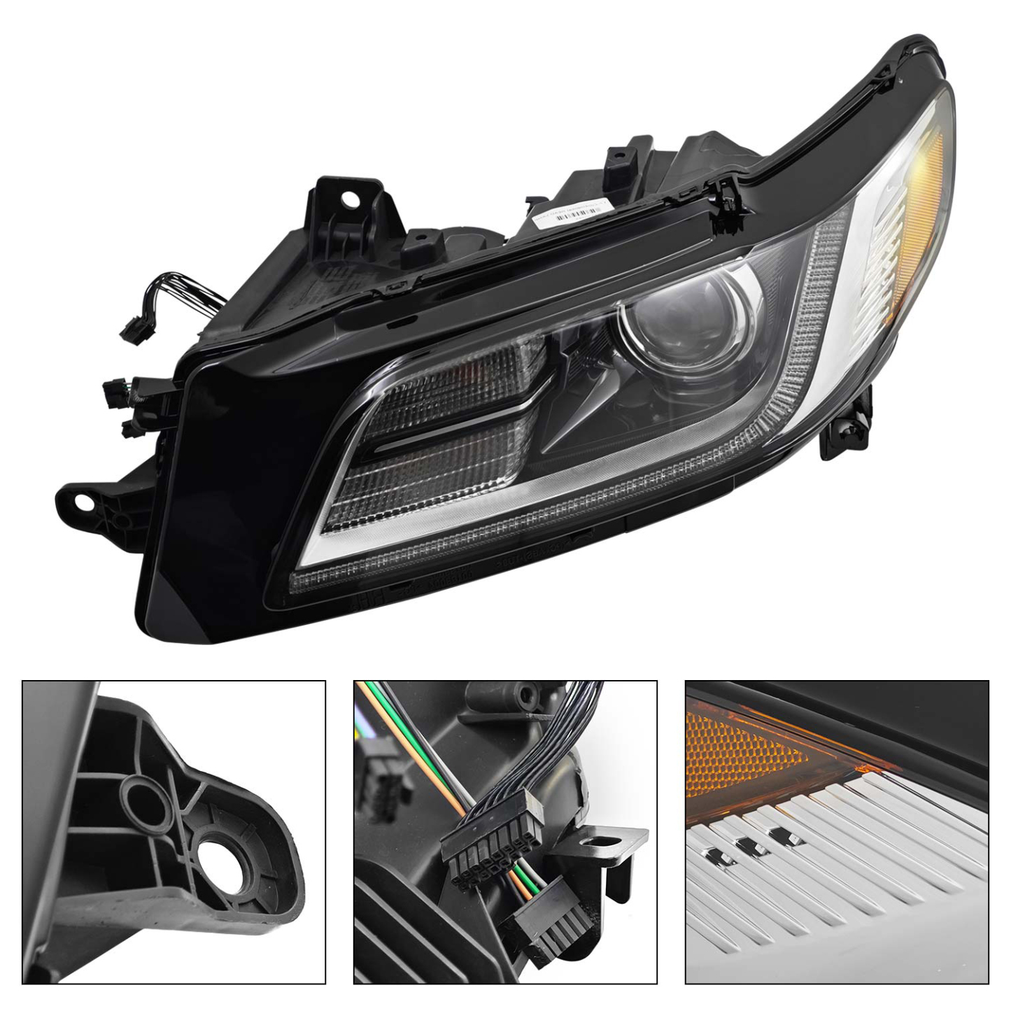 Xenon HID Headlight Assy Left Side for 2017-2020 Lincoln Continental 2.7L 3.0L EcoBoost 3.7L Duratec, w/Headlamp Leveling