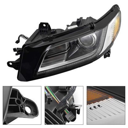 Xenon HID Headlight Assy Left Side for 2017-2020 Lincoln Continental 2.7L 3.0L EcoBoost 3.7L Duratec, w/Headlamp Leveling