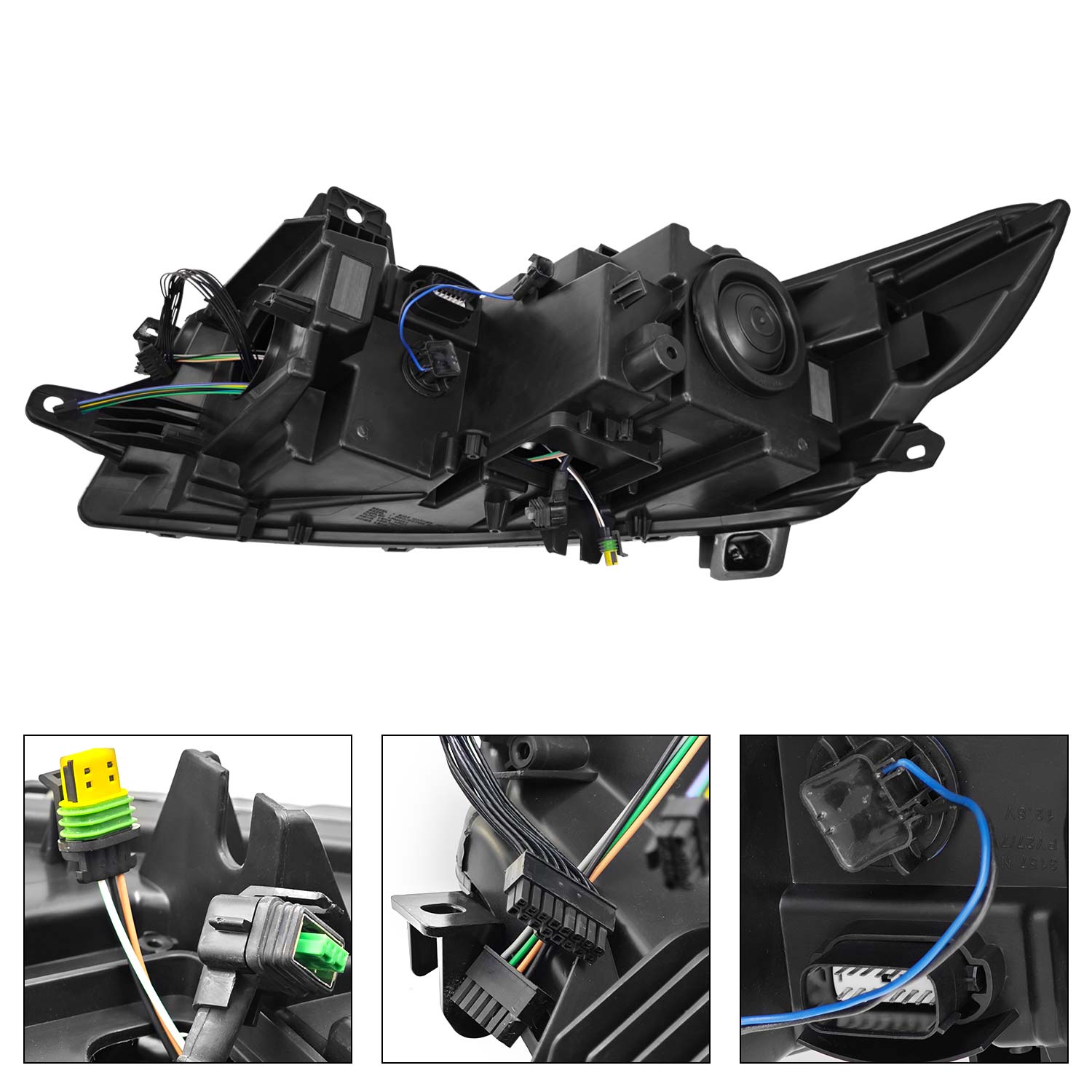 Xenon HID Headlight Assy Right Side for 2017-2020 Lincoln Continental 2.7L 3.0L EcoBoost 3.7L Duratec, w/Headlamp Leveling