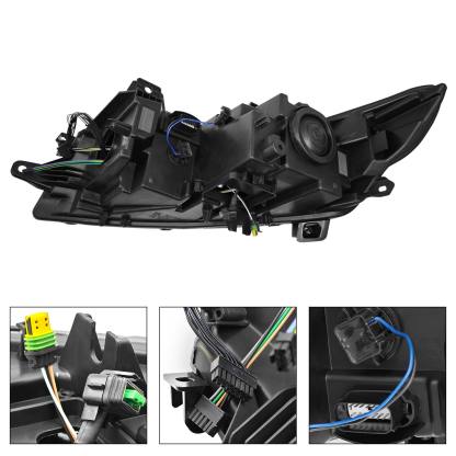 Xenon HID Headlight Assy Right Side for 2017-2020 Lincoln Continental 2.7L 3.0L EcoBoost 3.7L Duratec, w/Headlamp Leveling