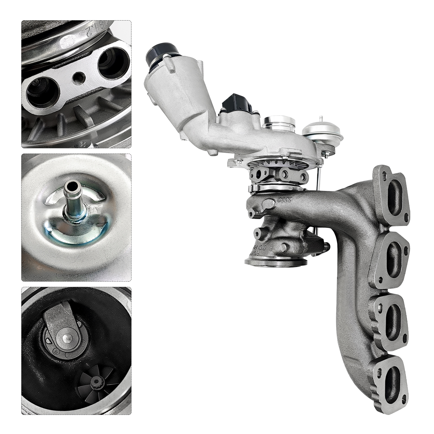 AL0072 Turbocharger 208-211Hp Fits M274 2.0T Engine, for Infiniti 2016-2019 Q50 2.0L/ 2017-2019 Q60 2.0