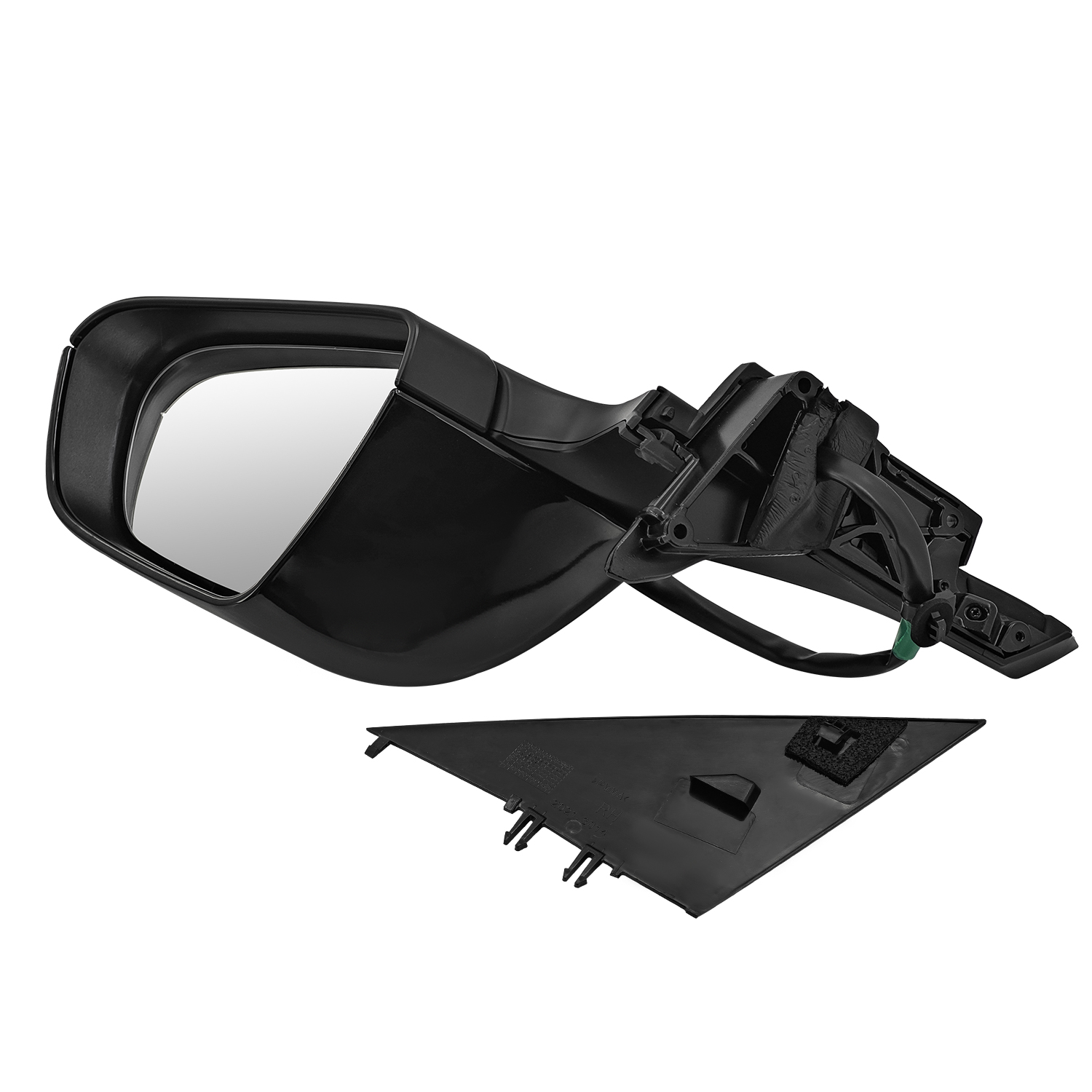New Mirror for Tesla Model 3 2021-2025, 10-Pin, Power Folding and Adjustment, Position Memory, Heated Defrost, No Antenna; Right Passenger Side