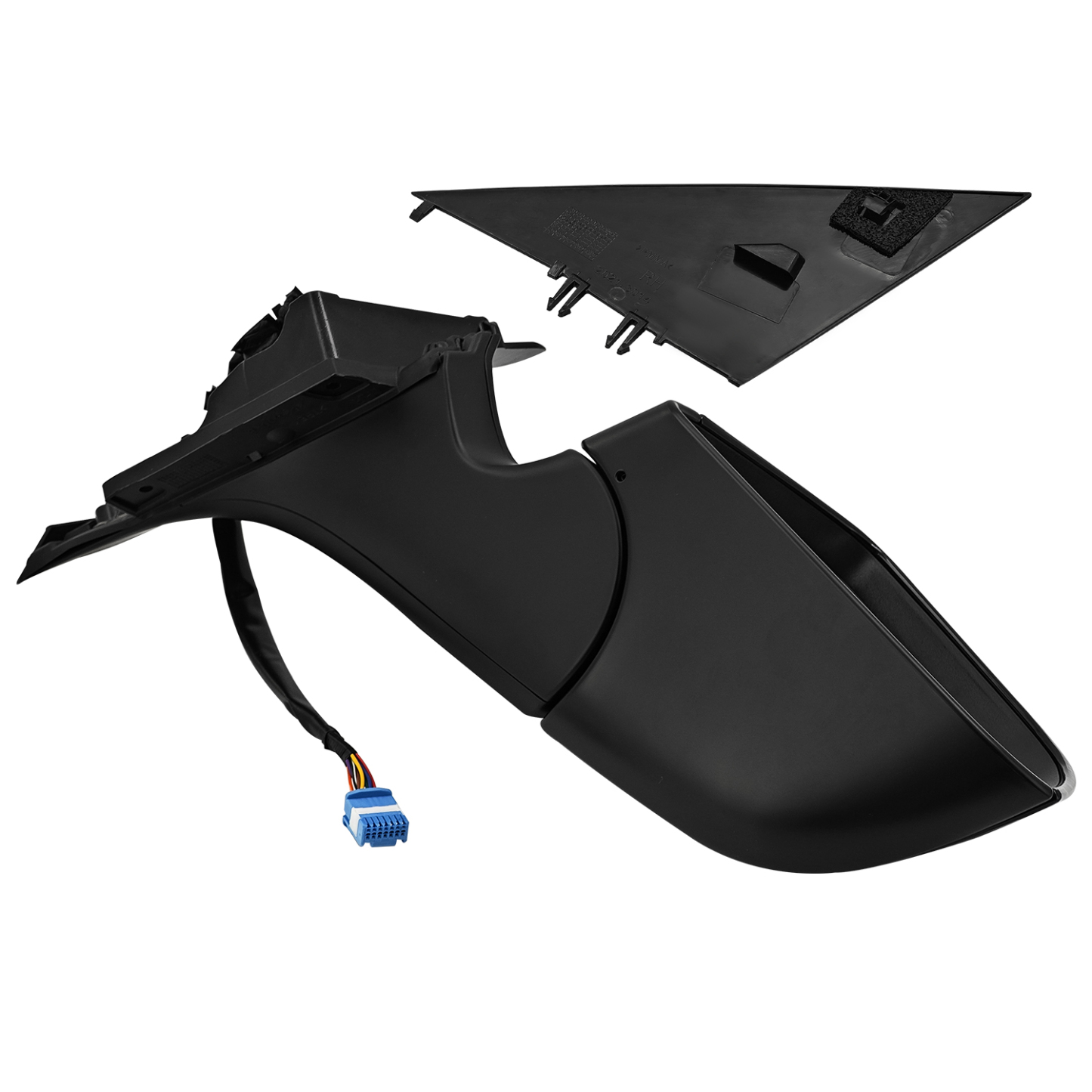 New Mirror for Tesla Model 3 2021-2025, 10-Pin, Power Folding and Adjustment, Position Memory, Heated Defrost, No Antenna; Right Passenger Side