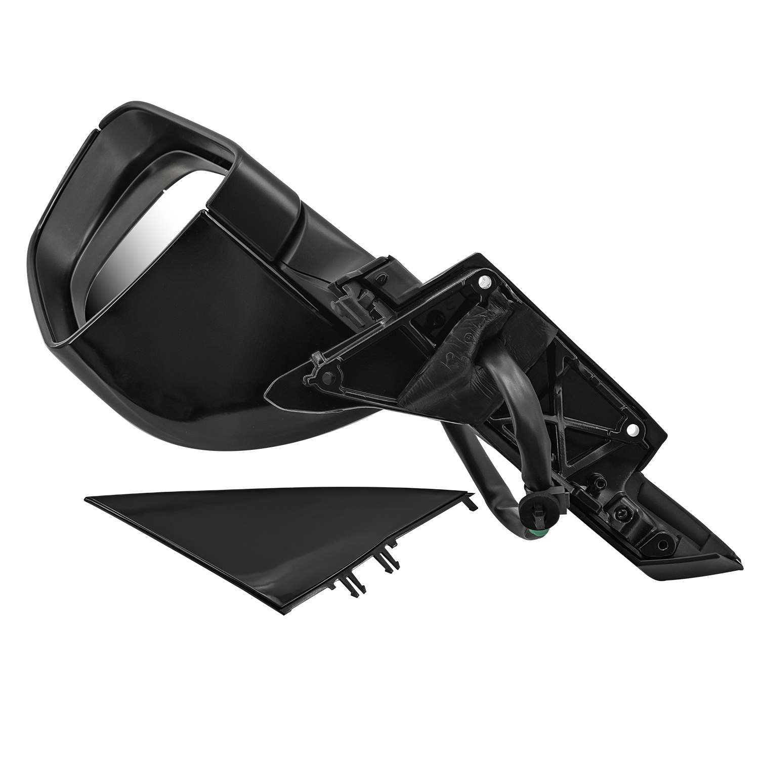 New Mirror for Tesla Model 3 2021-2025, 10-Pin, Power Folding and Adjustment, Position Memory, Heated Defrost, No Antenna; Right Passenger Side