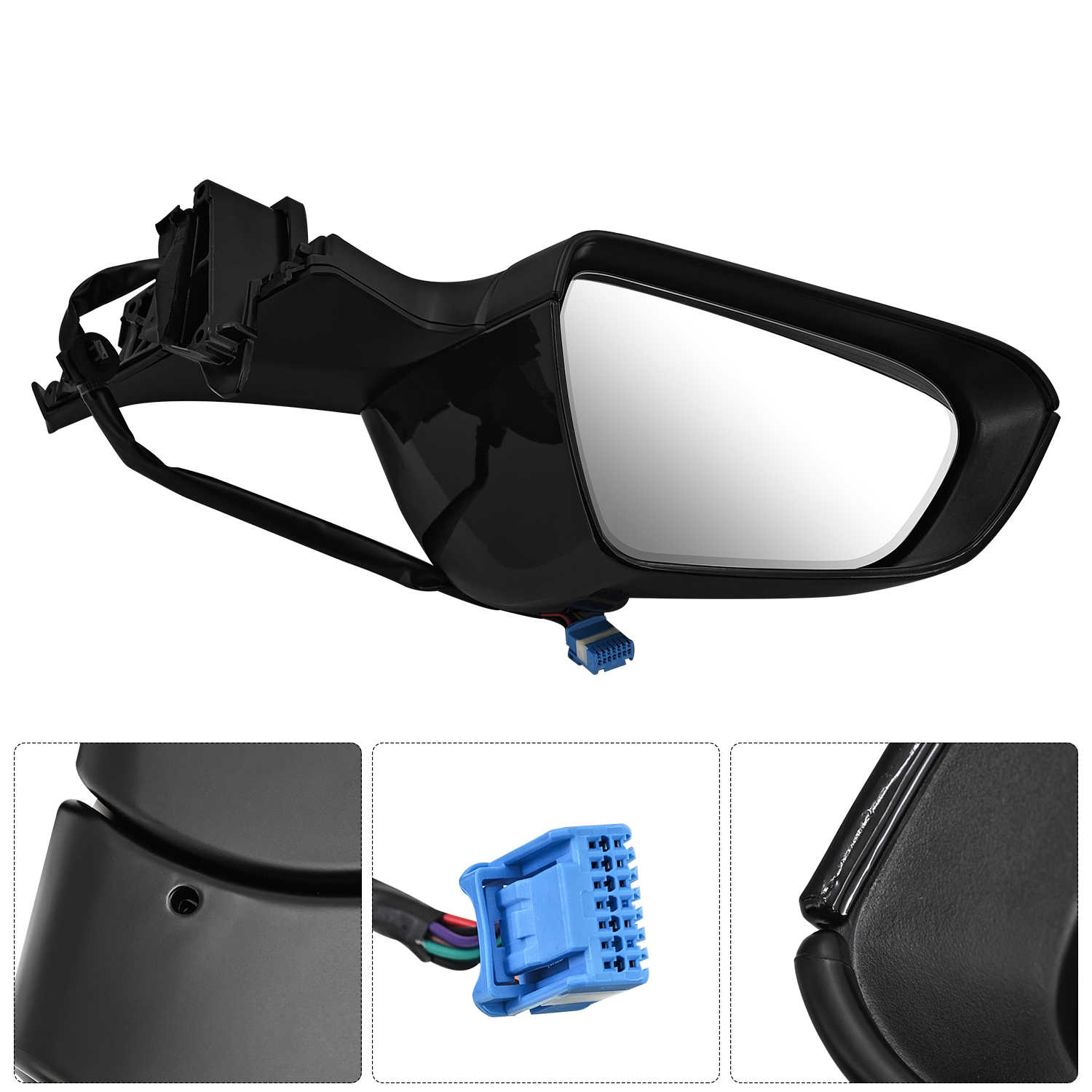 1PCS Left Driver Side Mirror With housing For Tesla Model 3 M3 2021-2025