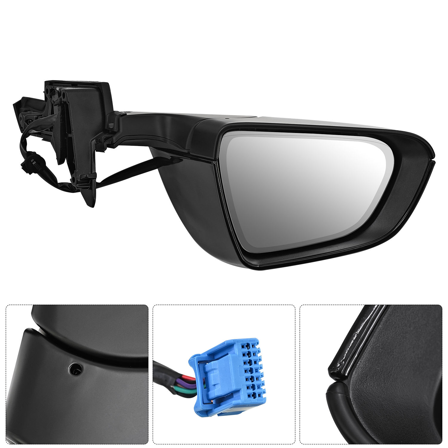 1PCS Left Driver Side Mirror With housing For Tesla Model 3 M3 2021-2025