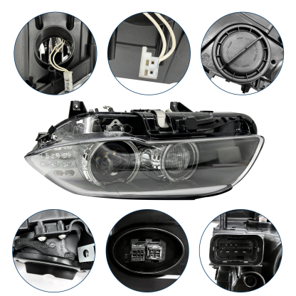 1 Pair HID Xenon Headlight Assembly, Fits for BMW 5-Series 535i 528i 550i 2011-2013, Adaptive AFS W/TMS Control Module/Xenon Ballast/Bulb