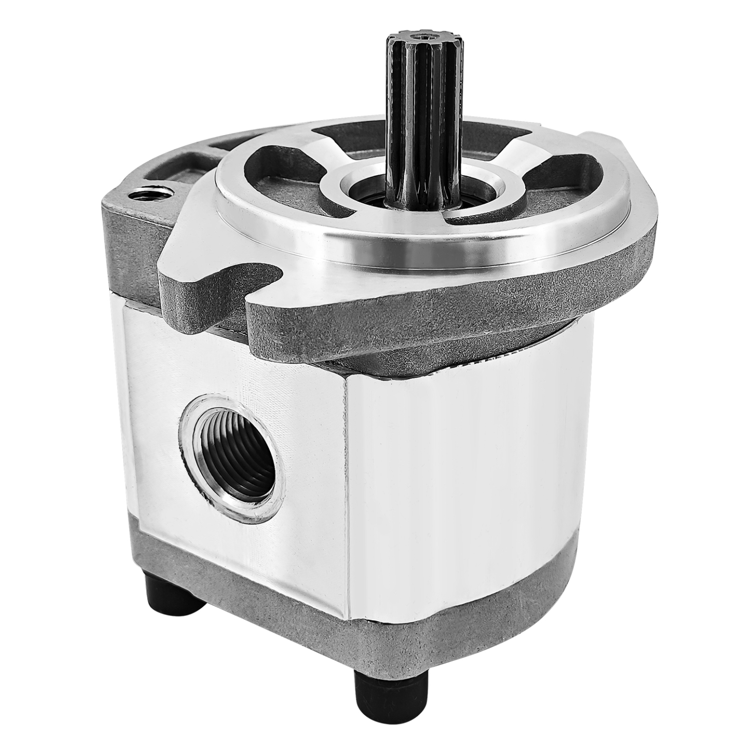 Single Acting Hydraulic Gear Pump for AGT H12 and More 1-ton Mini Excavators Digger 700RPM-4000RPM 9 Tooth 20 MPa-25 MPa Inlet G3/4 Outlet G1/2