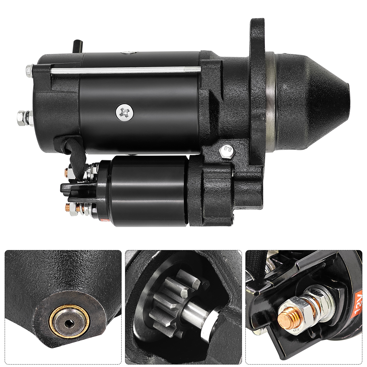 12V 9T Starter Motor for Bobcat VF4D 610 600 700 720 620 for Clark Skid Steer Loader 371 525 530 721 733