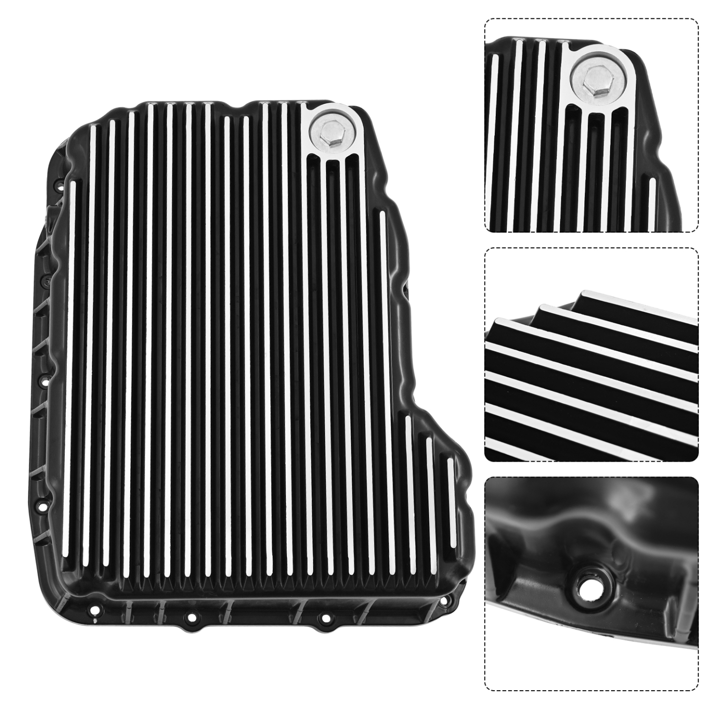 Heavy-Duty Transmission Oil Pan 68RFE Compatible with Dodge Ram 2500/3500 2007-2021 6.7L Transmission Pan