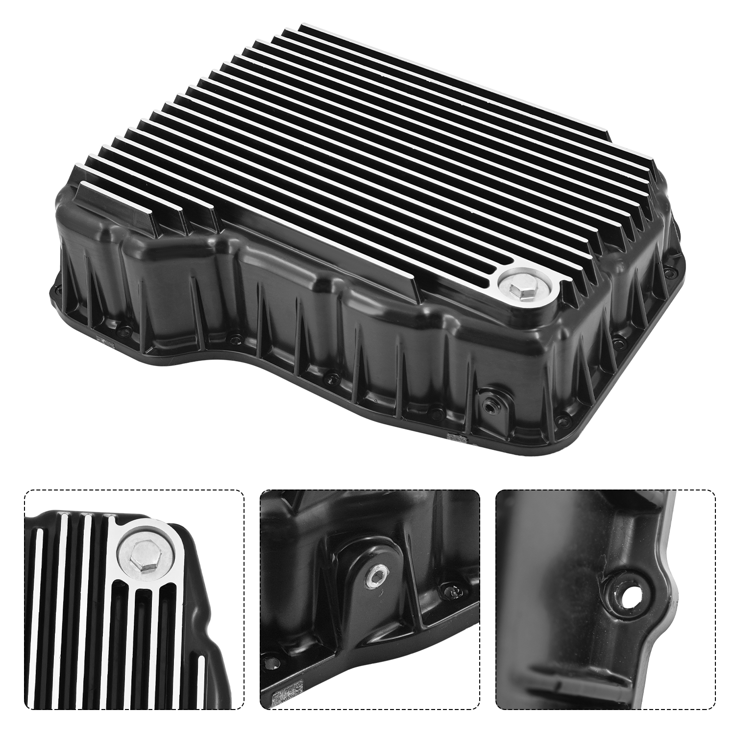 Heavy-Duty Transmission Oil Pan 68RFE Compatible with Dodge Ram 2500/3500 2007-2021 6.7L Transmission Pan