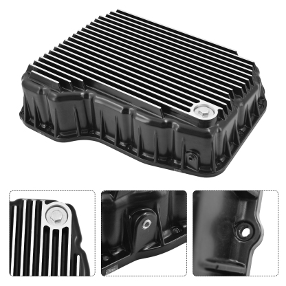 Heavy-Duty Transmission Oil Pan 68RFE Compatible with Dodge Ram 2500/3500 2007-2021 6.7L Transmission Pan