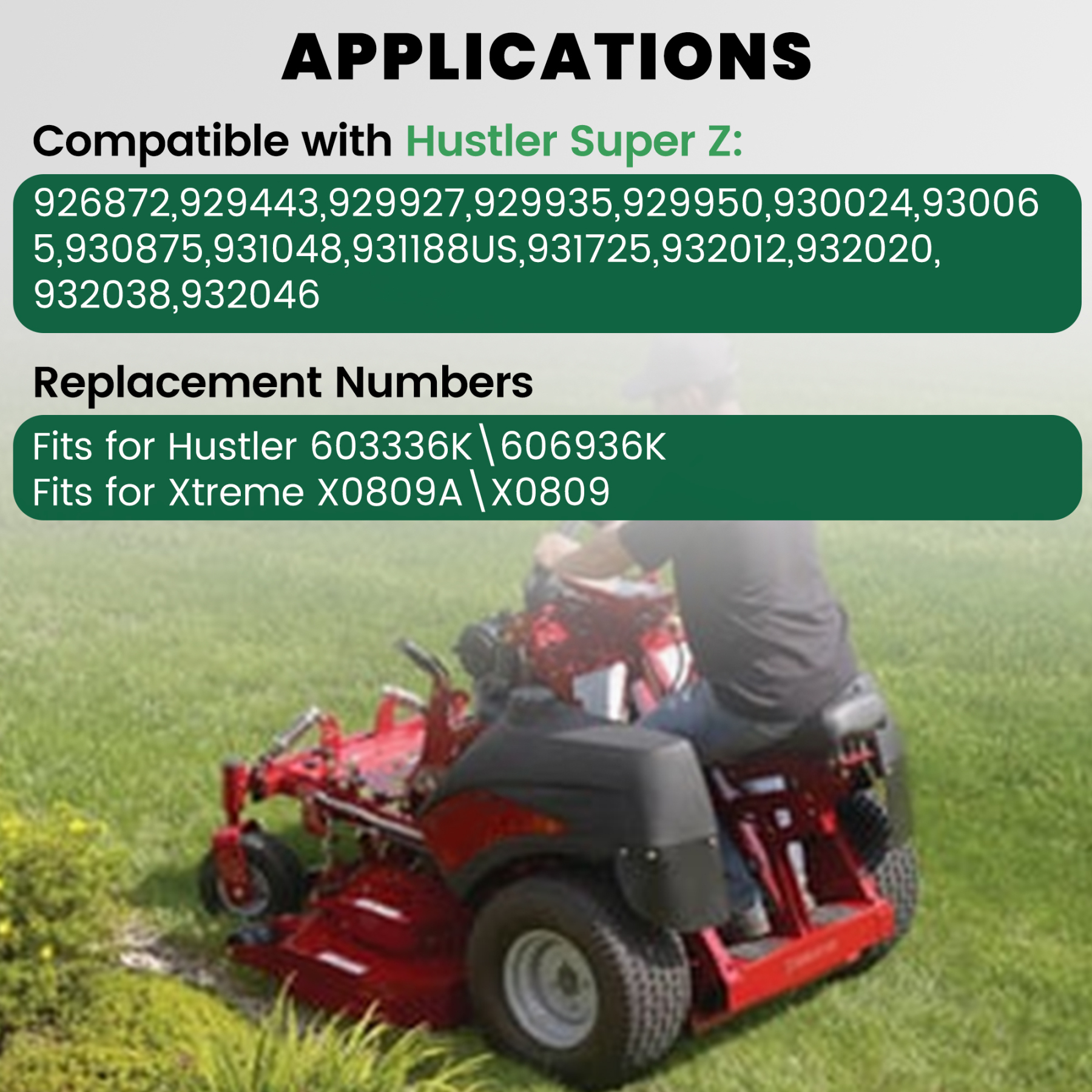 Electric PTO Clutch fit for Hustler Super Z HyperDrive & Super 104 Models 929950 / 930024 / 930065 / 930875 / 931048 / 606936K