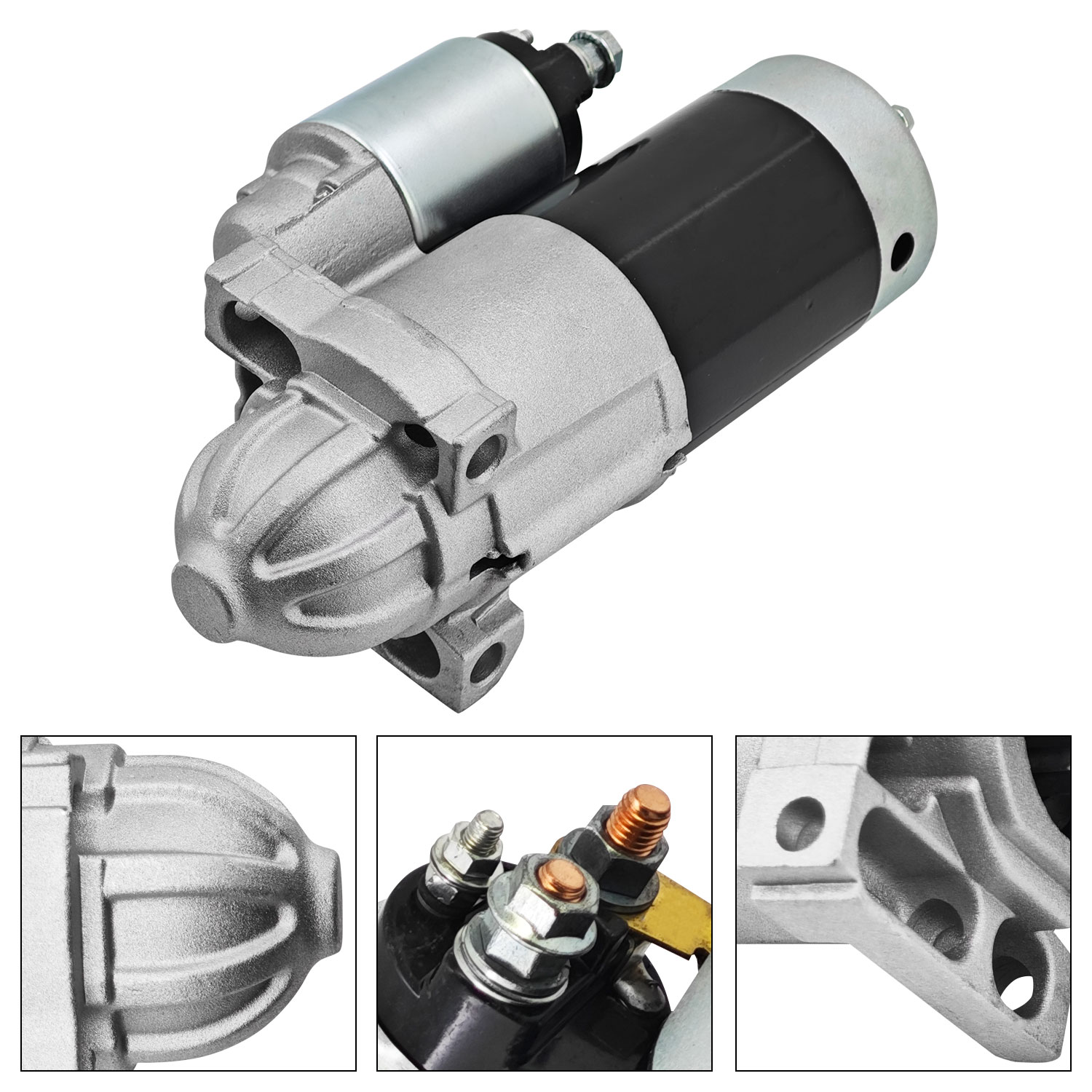 12V Starter Motor for Cadillac Escalade Chevy Silverado 1500 2500 3500 GMC Yukon XL Sierra 1500 2500 3500 Hummer H2 2002-2005 11Teeth 1.7KW
