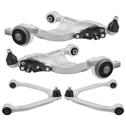  Front Lower & Upper Control Arm Kit for Infiniti M56/M37 2011-2013, M35h 2012-2013, Q70/Q70L 2015-2019 RWD