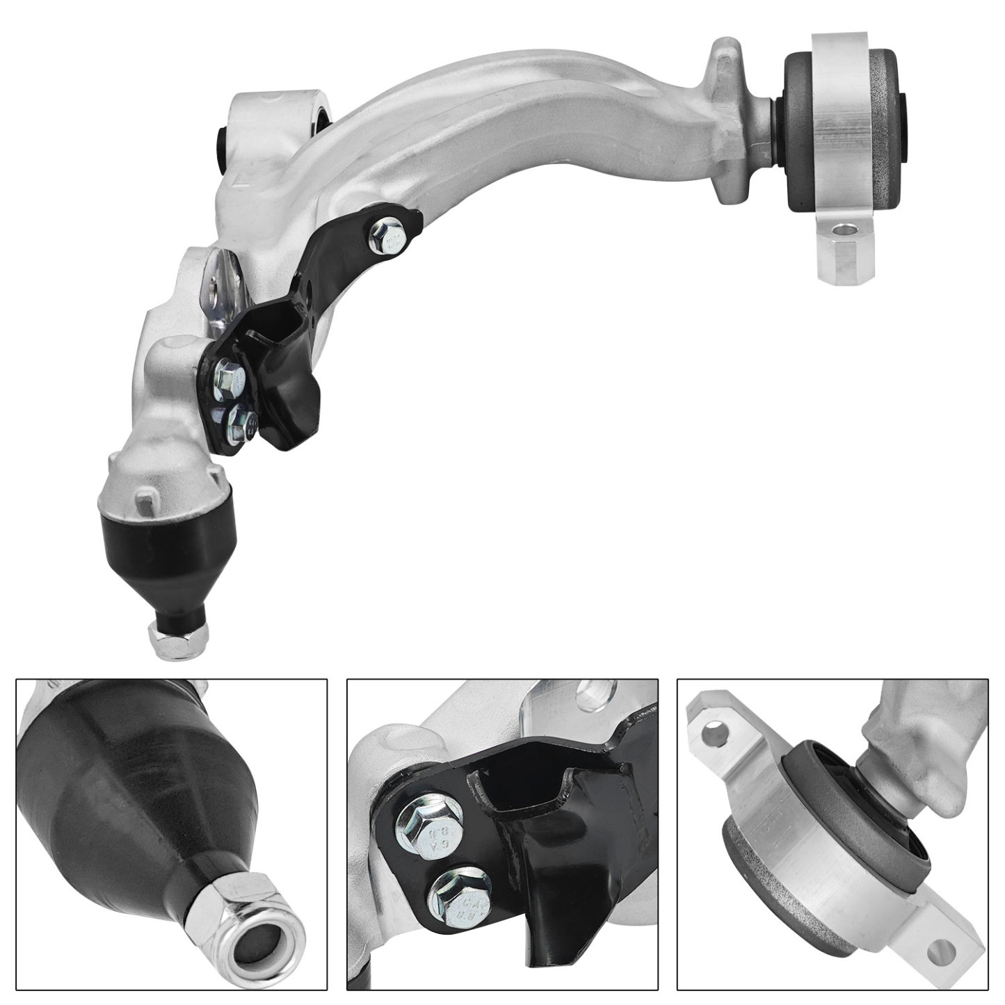  Front Lower & Upper Control Arm Kit for Infiniti M56/M37 2011-2013, M35h 2012-2013, Q70/Q70L 2015-2019 RWD