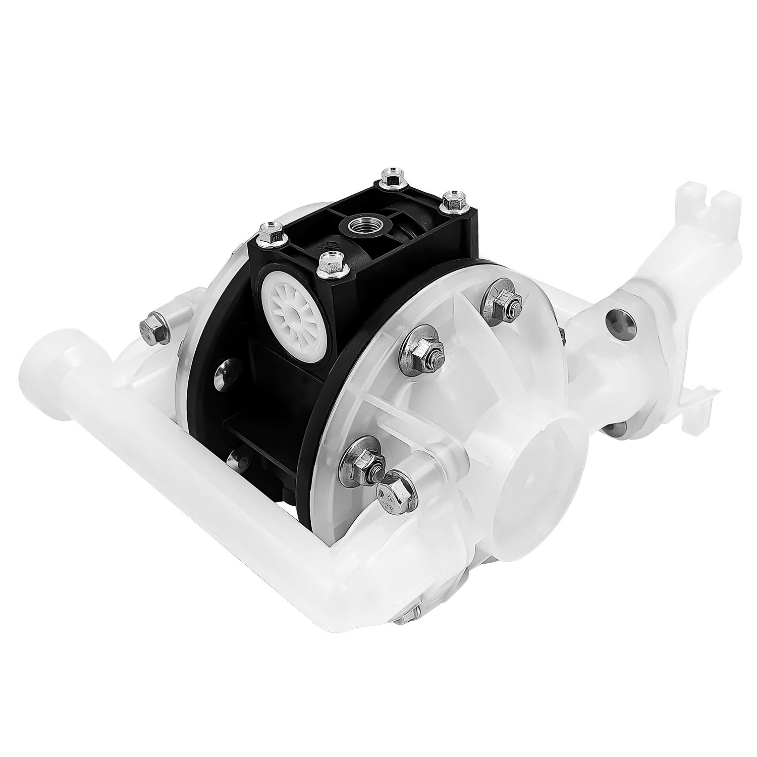 Single Double Diaphragm Pump for ARO Polypropylene PTFE, 15 gpm, 100 psi