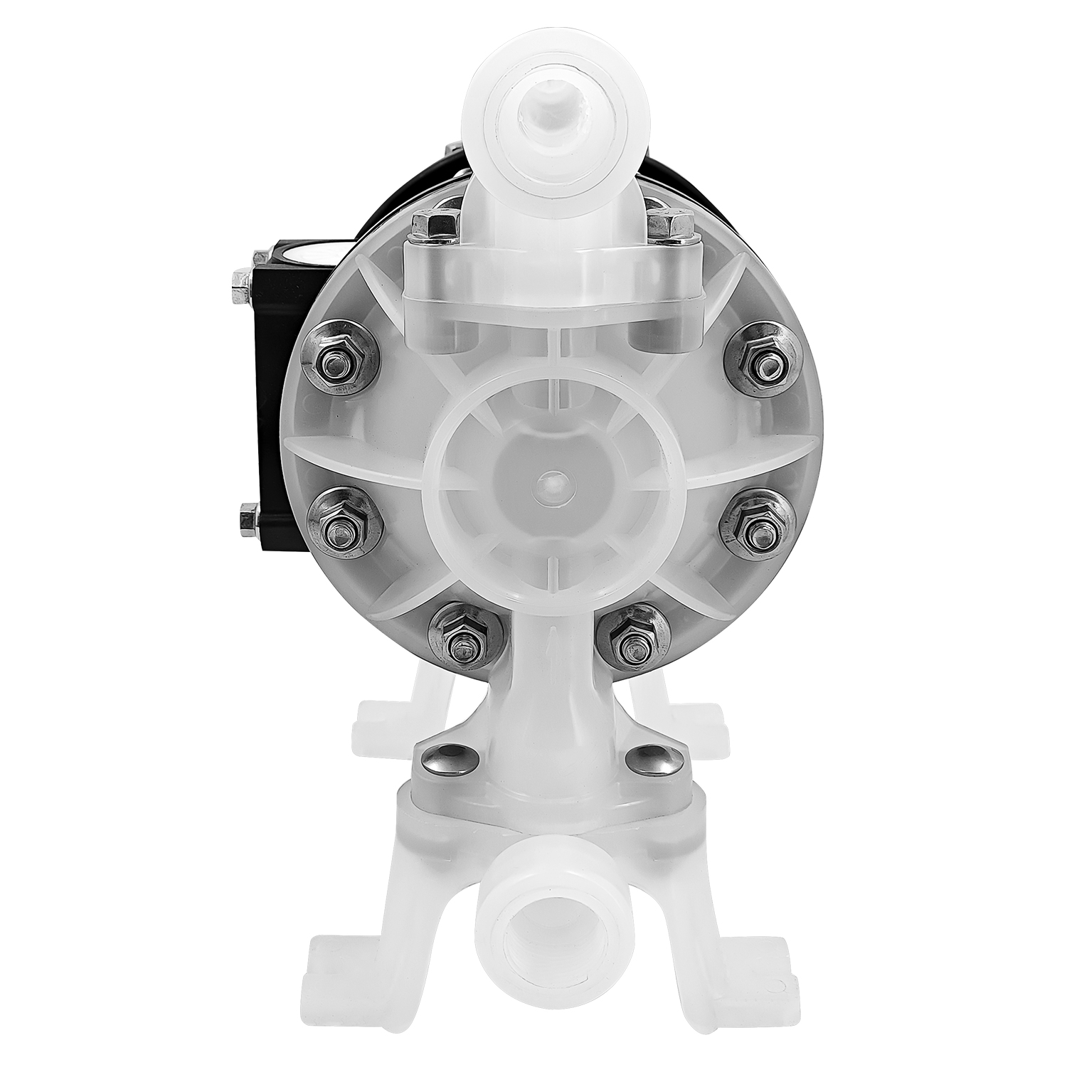 Single Double Diaphragm Pump for ARO Polypropylene PTFE, 15 gpm, 100 psi