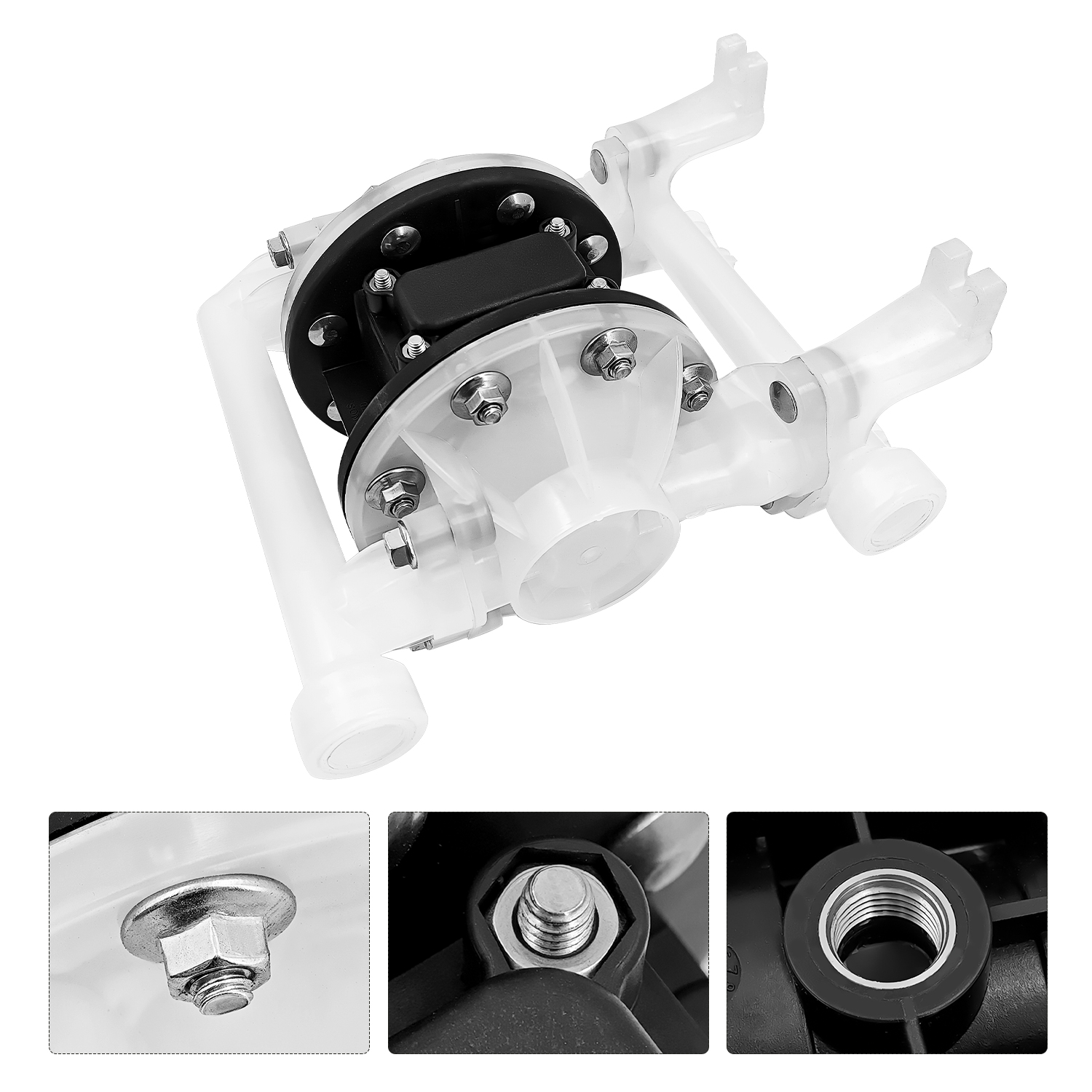 Single Double Diaphragm Pump for ARO Polypropylene PTFE, 15 gpm, 100 psi