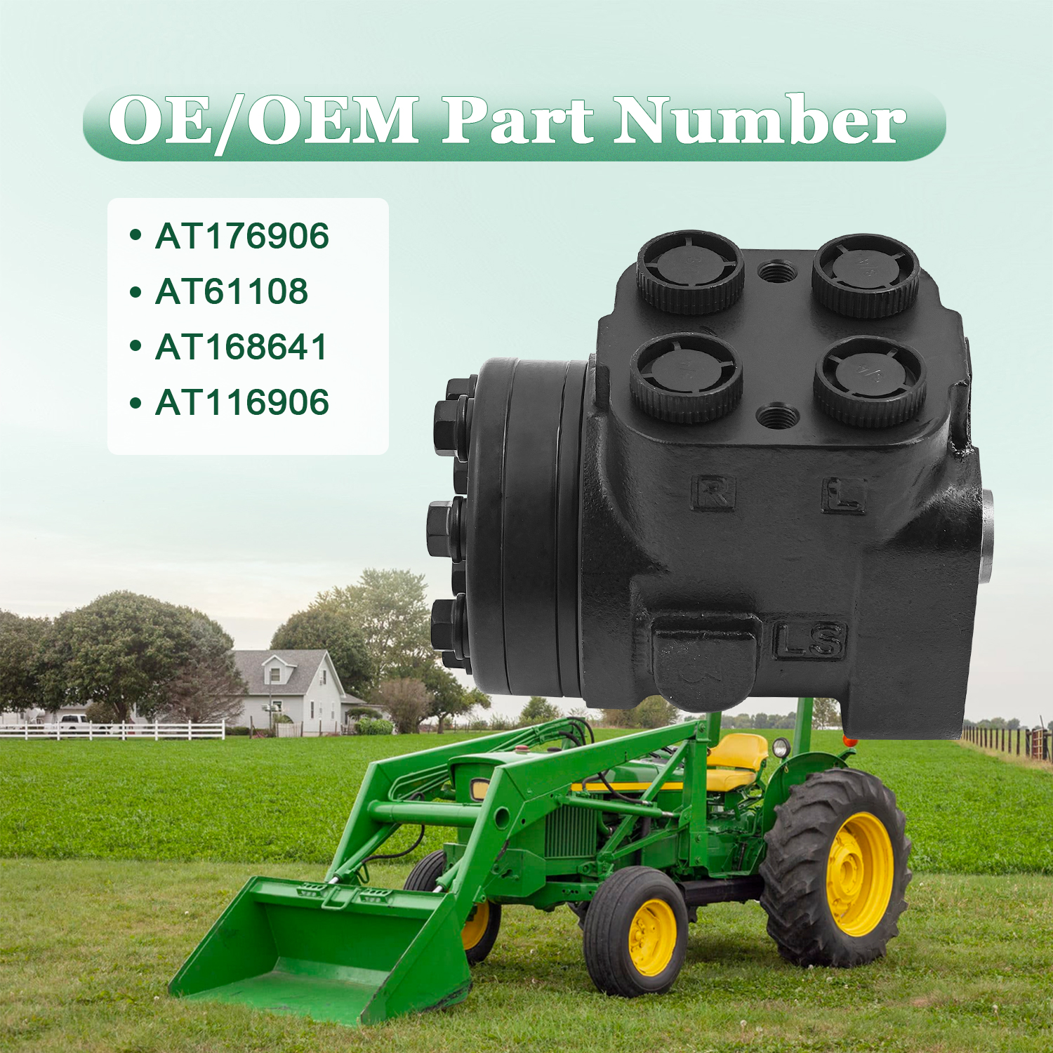 Hydrostatic Steering Control Valve for John Deere 2355 2550 2555 2750 2755 2950 2955