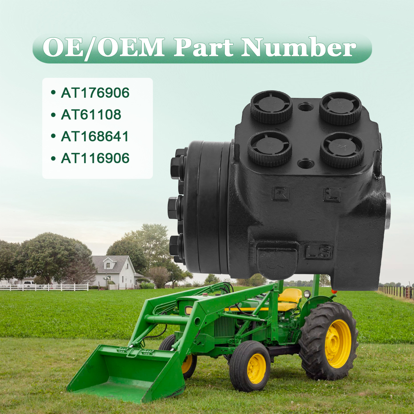 Hydrostatic Steering Control Valve for John Deere 2355 2550 2555 2750 2755 2950 2955