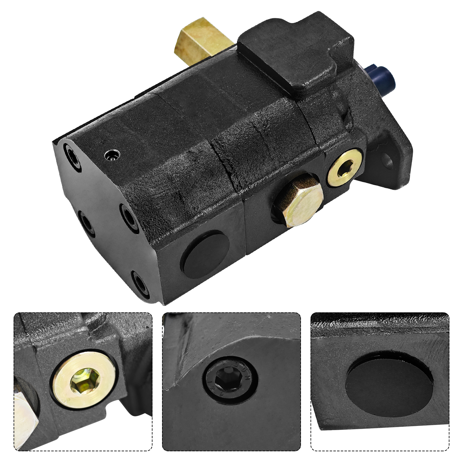 28 GPM 2-Stage Hydraulic Log Splitter Pump 4000 RPM & PSI Max Hydraulic Pump 5/8" Shaft SAE Mount Cast Iron Body Wood Splitter Pump