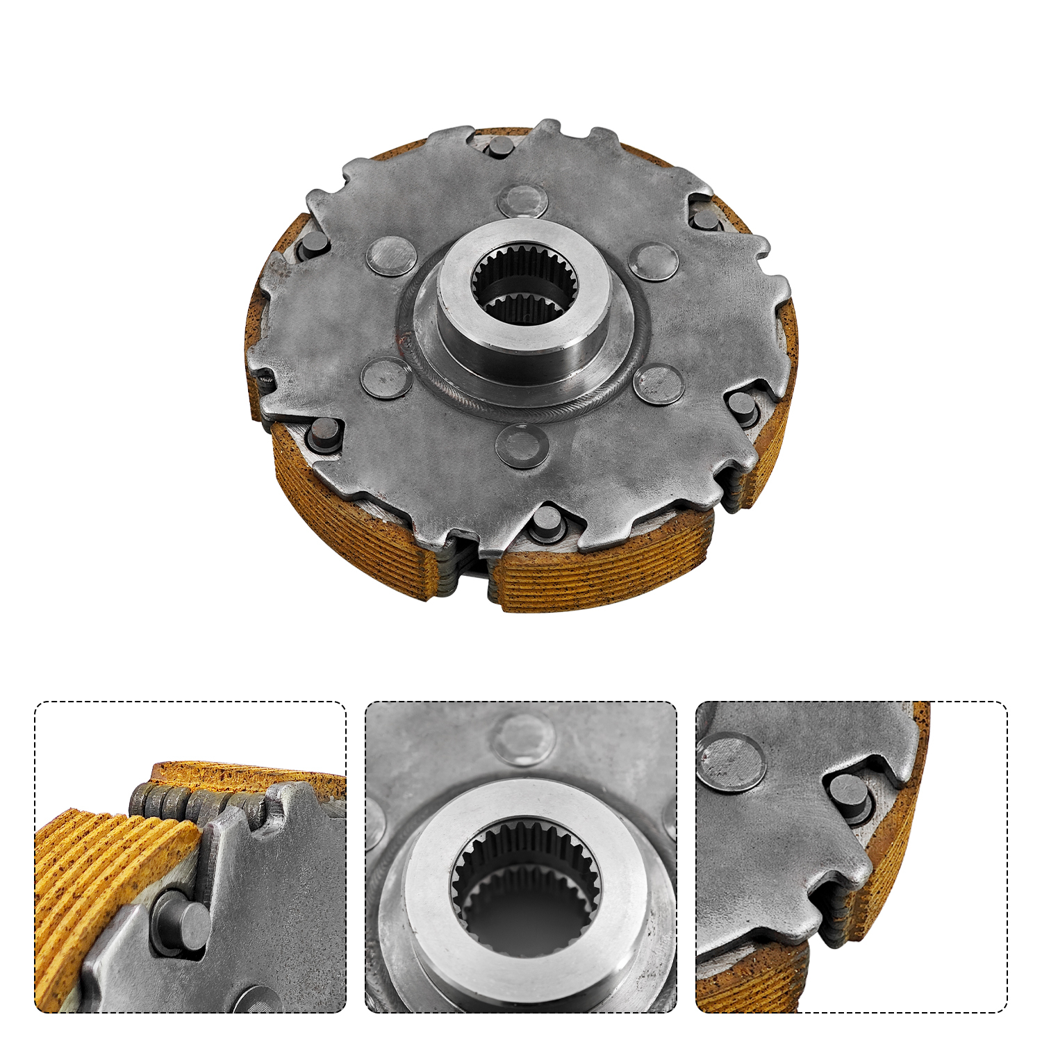 Wet Clutch 6 Shoe Kit for HiSun Fits for Cub Cadet Challenger M MX 550 750 UTV 2019-UP