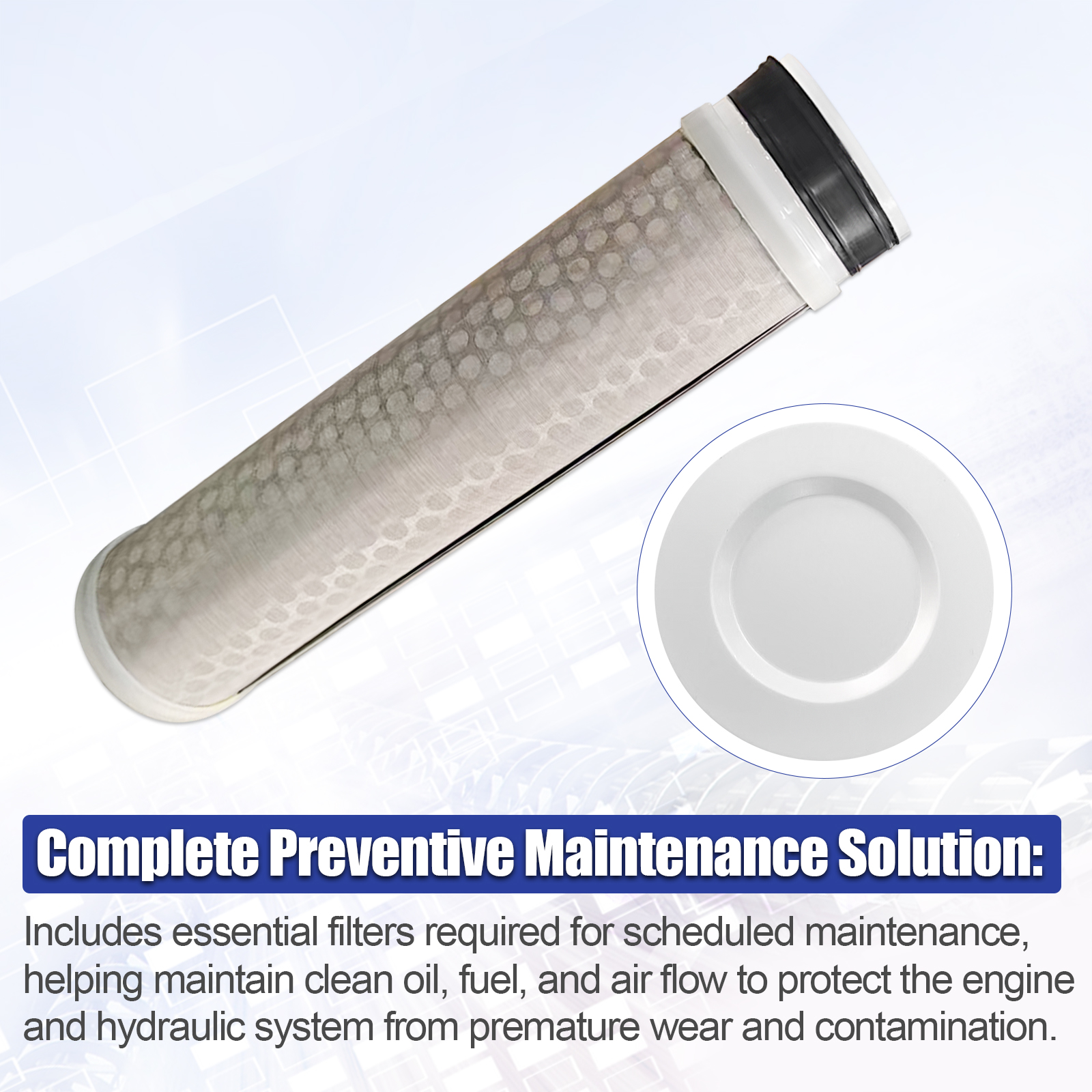 Maintenance Filter Kit Fits for Kubota KX040-4 Excavator