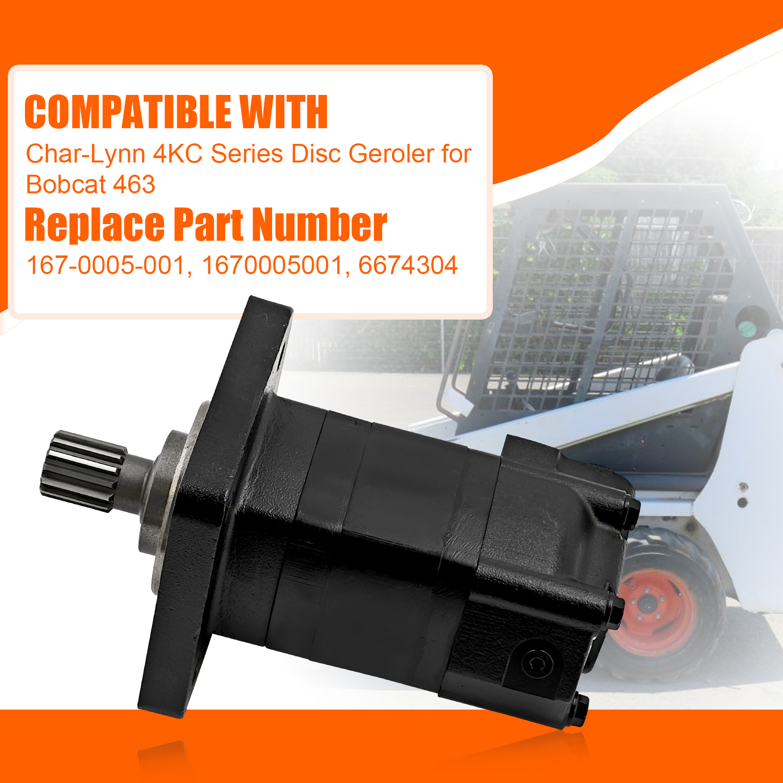 Hydraulic Drive Motor for Danfoss Char-Lynn 4KC Series for Bobcat 463