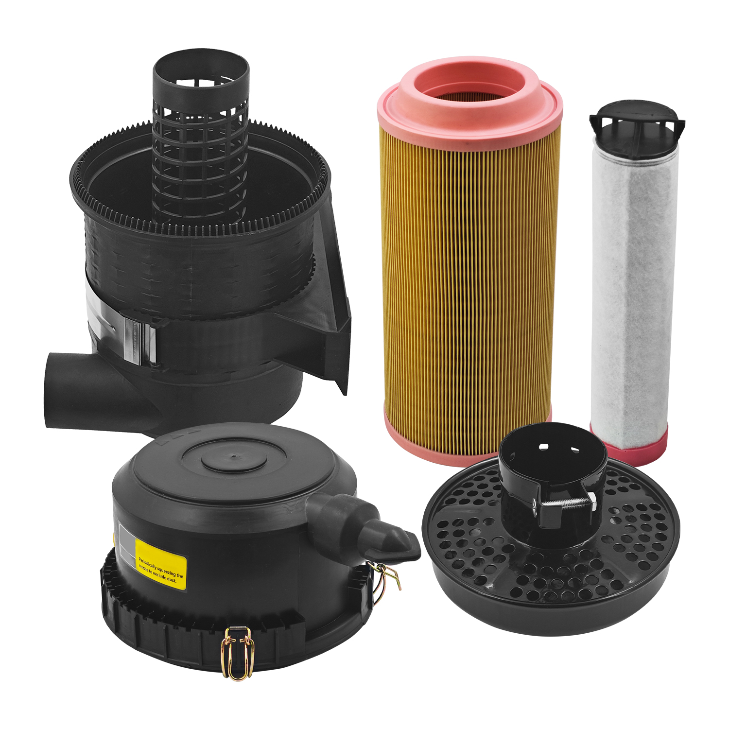 Air Filter Cleaner Assembly w/Air Cartridges for Deutz 2011 1013 1012 1011 914 913 912 Engines