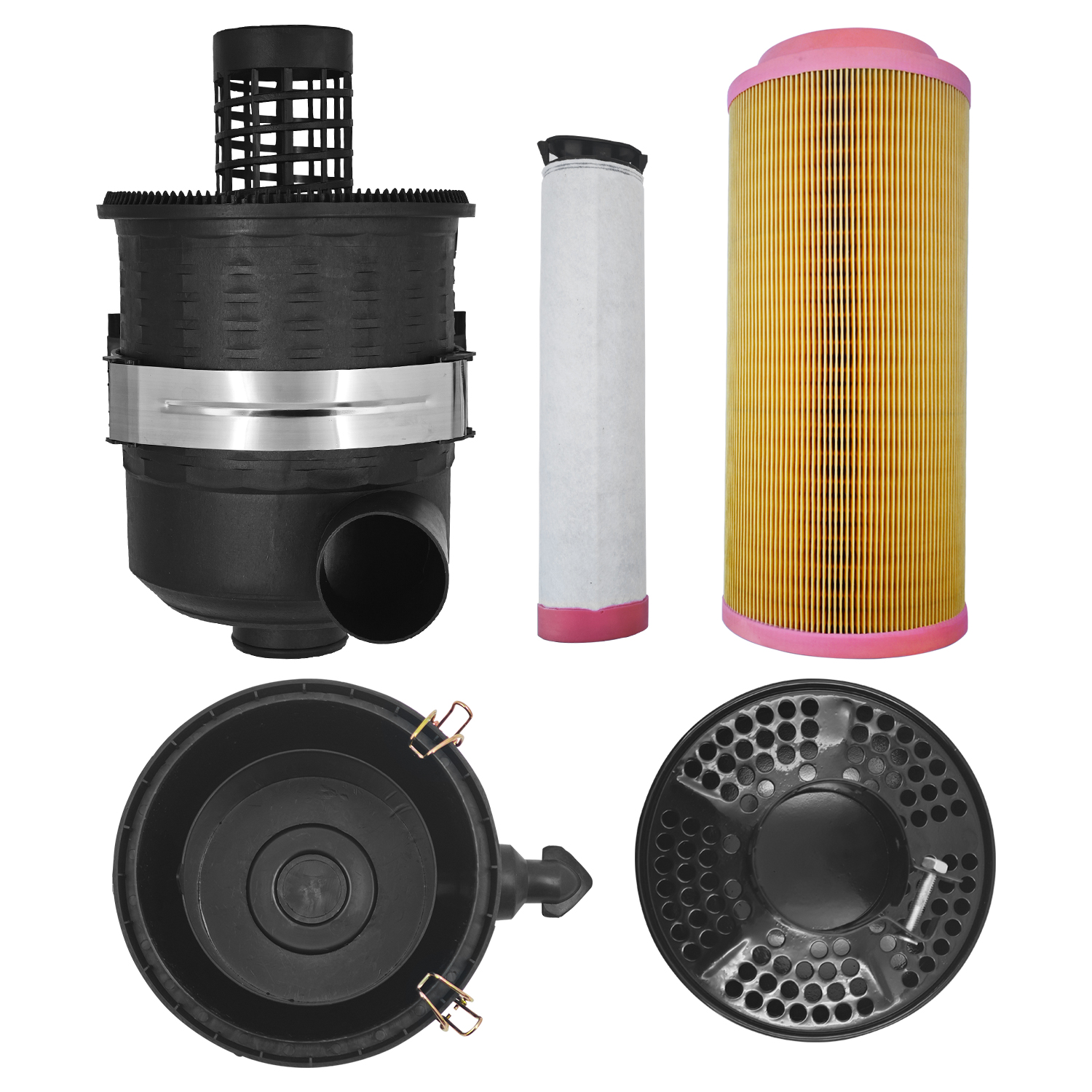Air Filter Cleaner Assembly w/Air Cartridges for Deutz 2011 1013 1012 1011 914 913 912 Engines