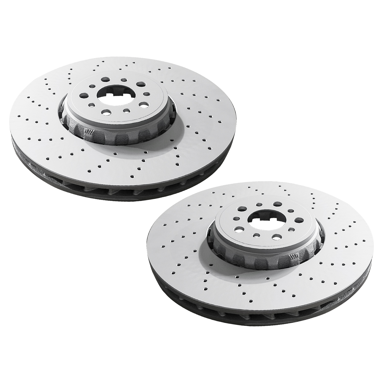Pair Set 2 395mm Front Left & Right Brake Disc Rotors for BMW F97 X3 F98 X4 F95 X5 F96 X6