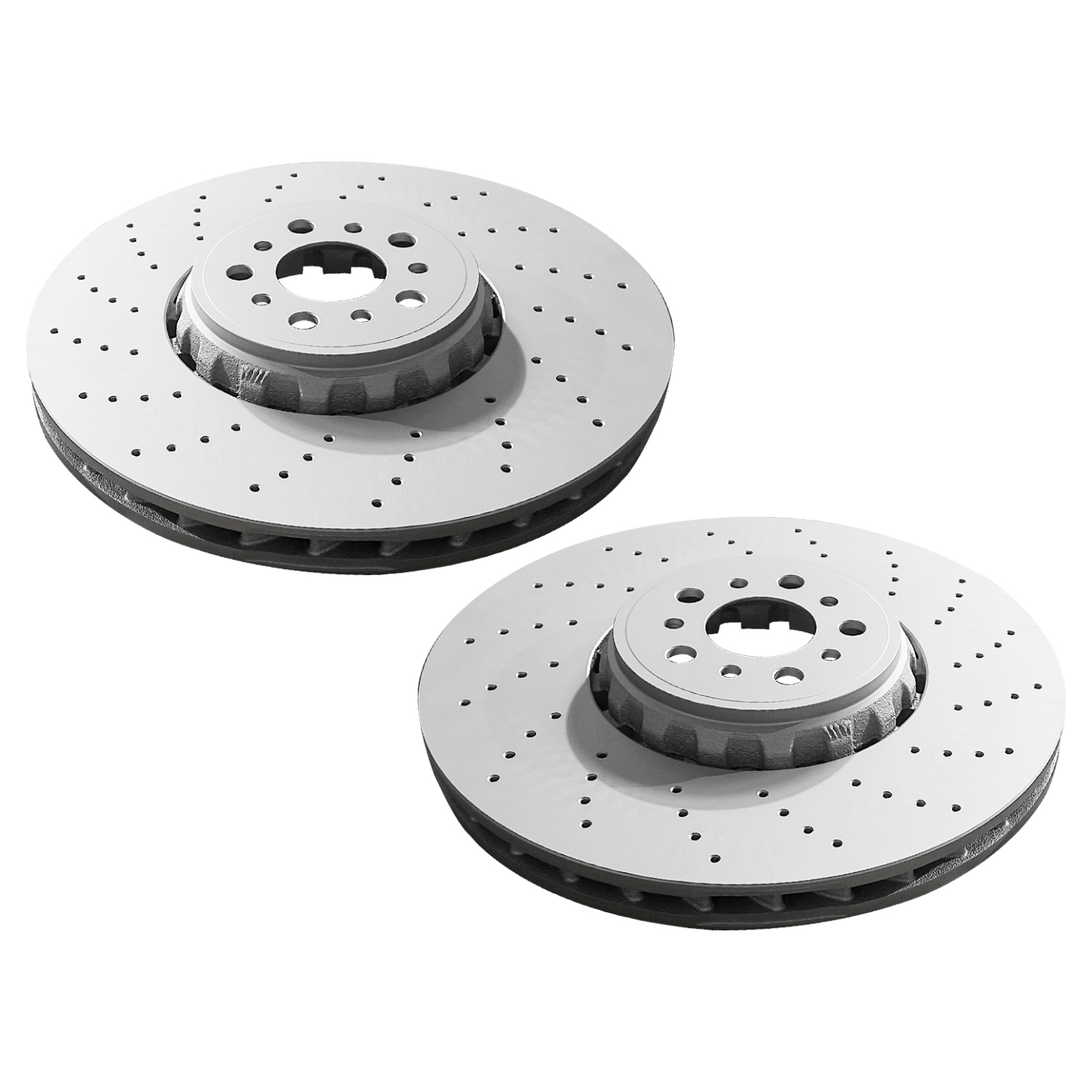 Pair Set 2 395mm Front Left & Right Brake Disc Rotors for BMW F97 X3 F98 X4 F95 X5 F96 X6