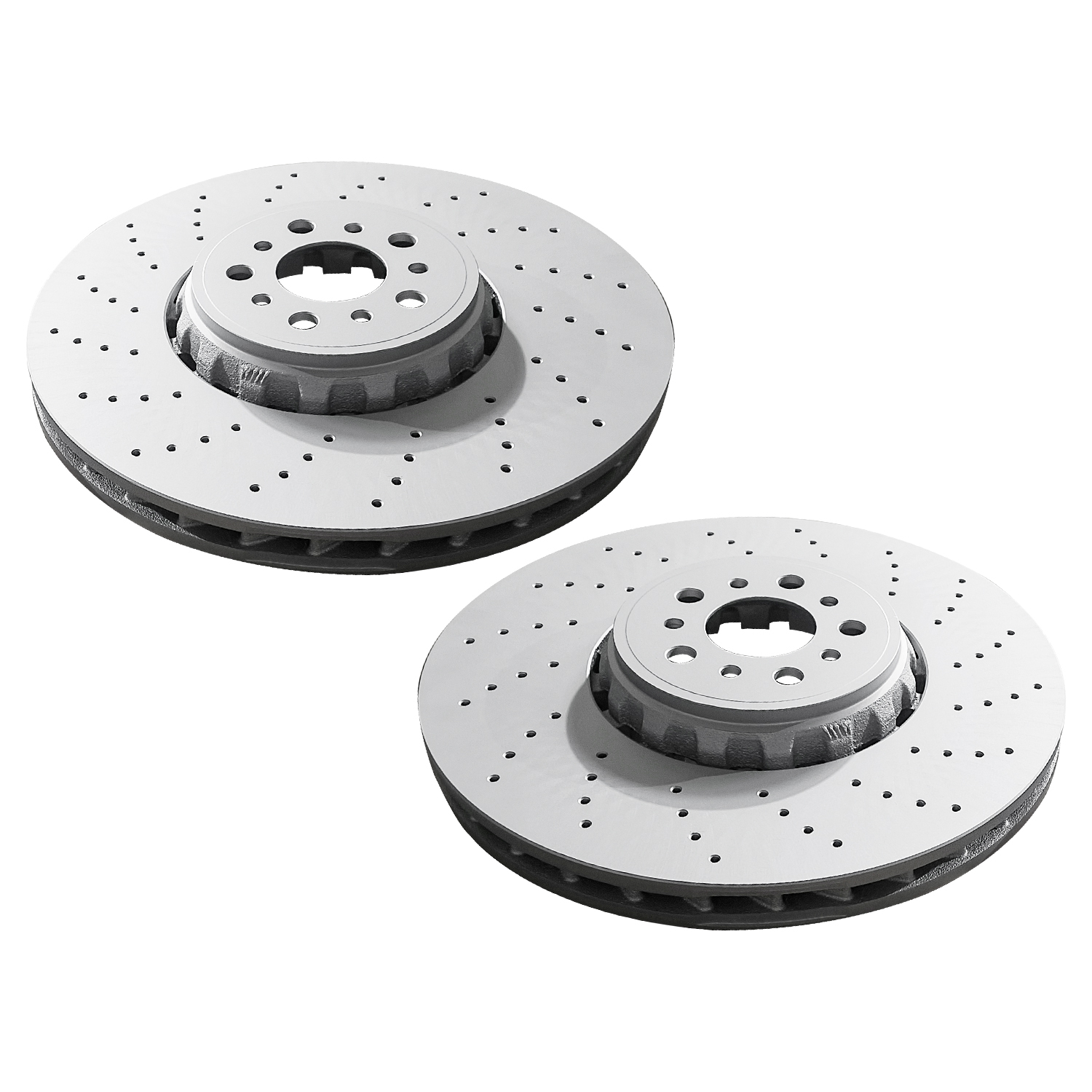 Pair Set 2 395mm Front Left & Right Brake Disc Rotors for BMW F97 X3 F98 X4 F95 X5 F96 X6