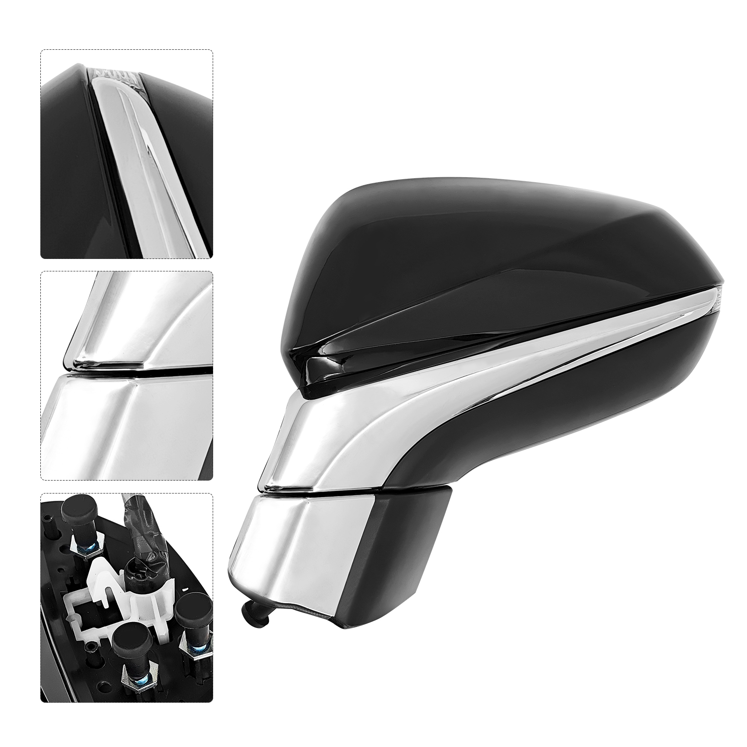 Left Driver Side Mirror for Lexus RX350 RX350h 2023-2025 Support Power Folding Power Heated Adjust Support BSM Memory with Turn Signal