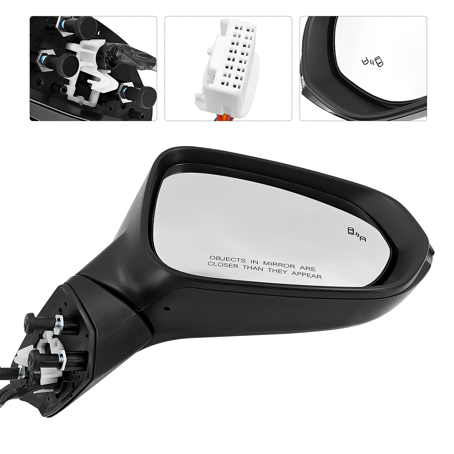 Right Passenger Side Mirror for Lexus RX350 RX350h 2023-2025 Support Power Folding Power Heated Adjust Support BSM Memory with Turn Signal
