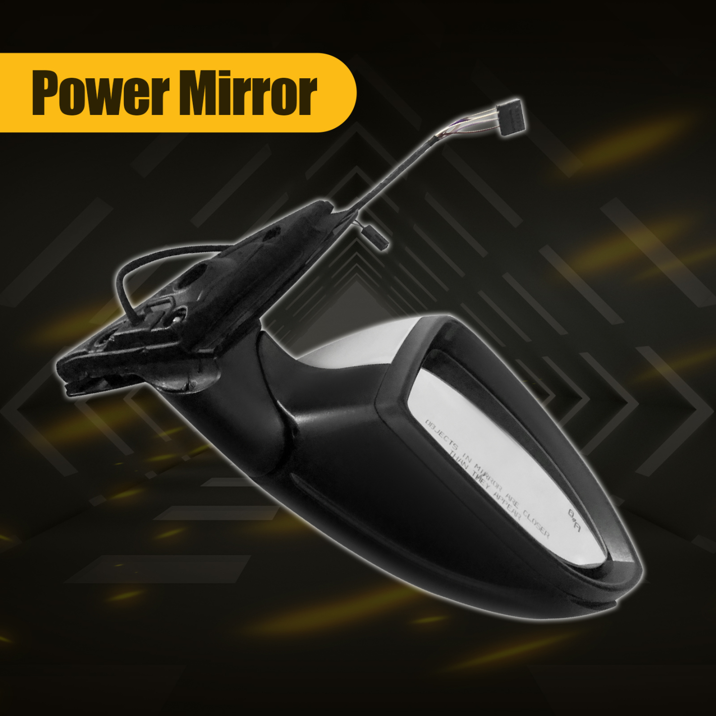 Power Mirror fits Volkswagen Jetta 2019-2023, 5+2PINS Replaces 17A857508AL9B9,With Blind Spot Detection, Power Heated,BLACK, Right Passenger Side