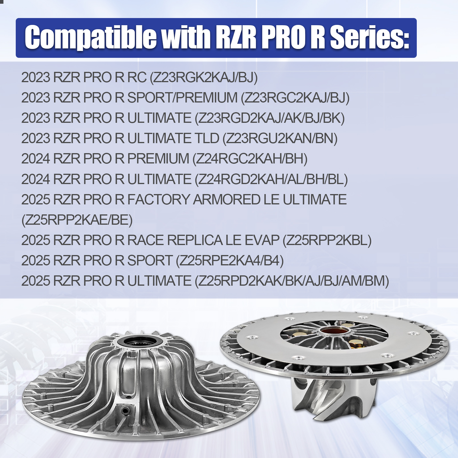 Secondary Driven Clutch for Polaris RZR PRO R/PRO R4 2023-2025