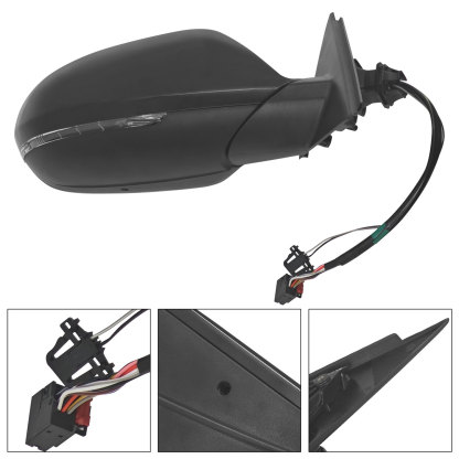 Right Passenger Side Power Mirror for Audi A6 S6 2013-2018, A6/A6 Quattro 2012 With LCA, Power Folding, Glass Heated, Turn Signal Light, Memory Function