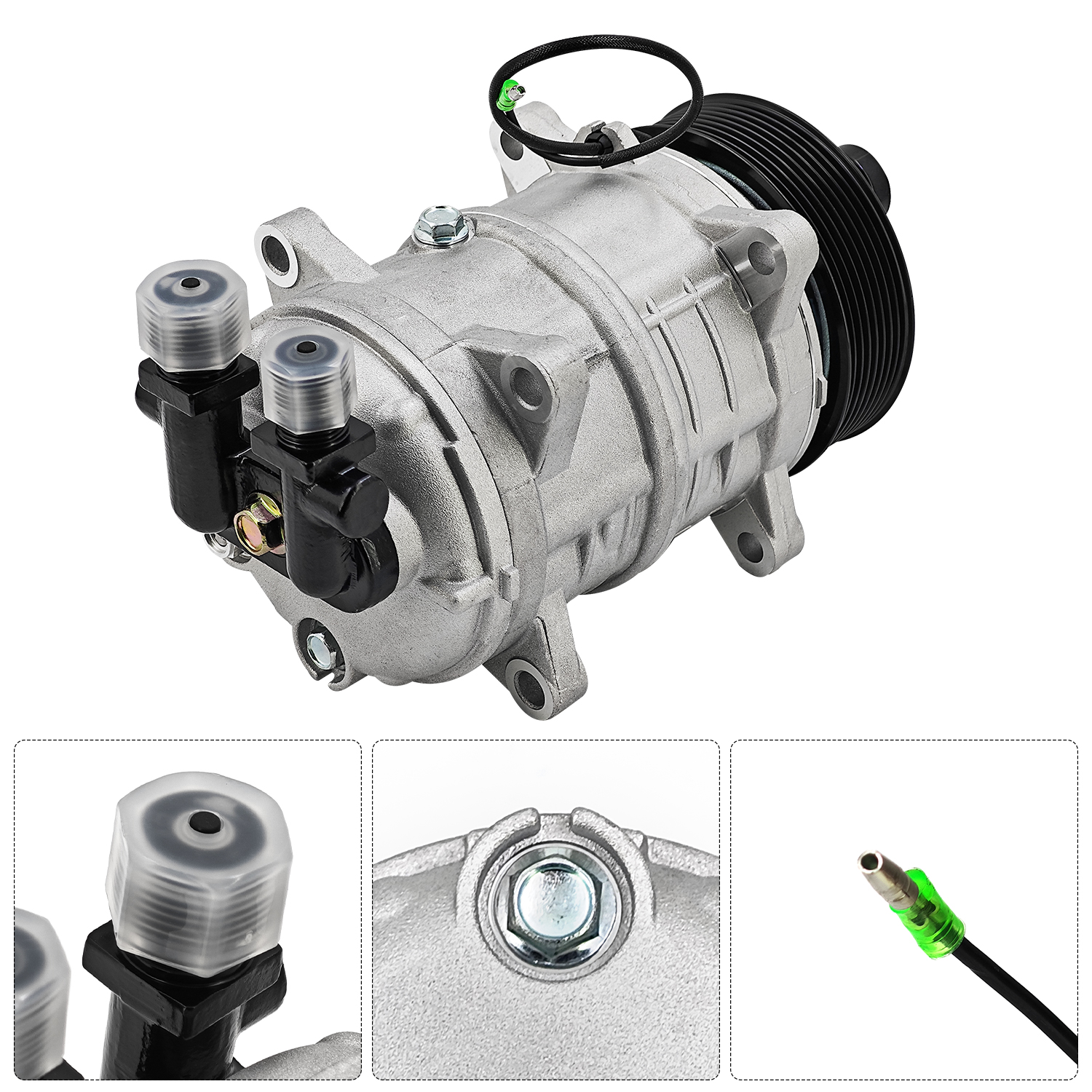 A/C Compressor for Freightliner Caterpillar CAT 3126B Engine