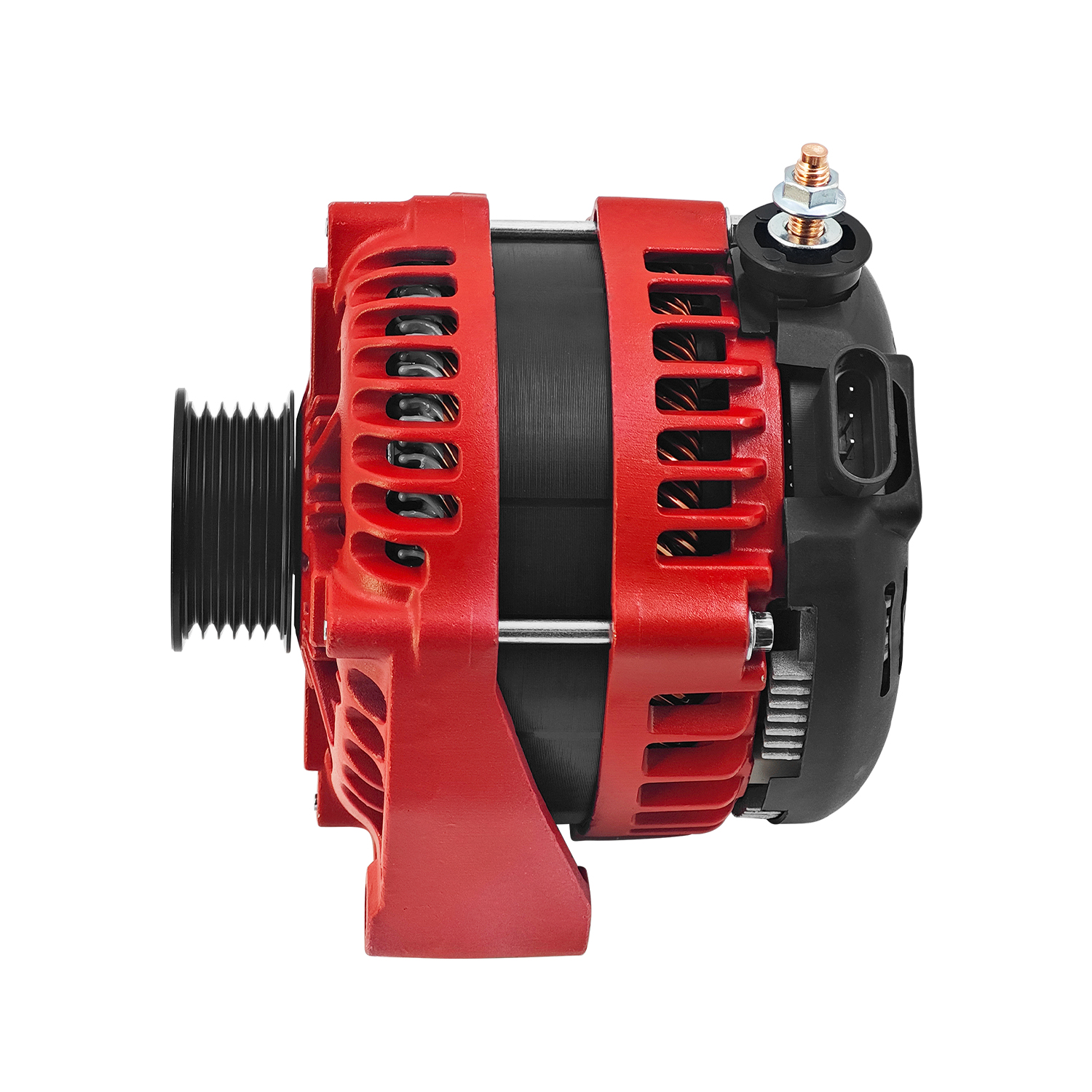 High Output 300AMP Red Alternator for Chevy Suburban Tahoe, Escalade, Rainier, Ascender Hummer H2, Saab 9-7X 2000-2006