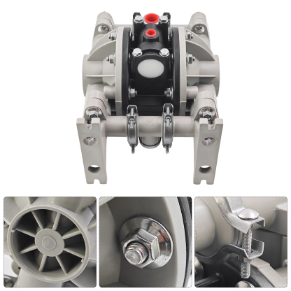Polypropylene Santoprene Single Double Diaphragm Pump for ARO Diaphragm Pump for Ingersoll Rand Air Compressor, 13 gpm, 100 psi