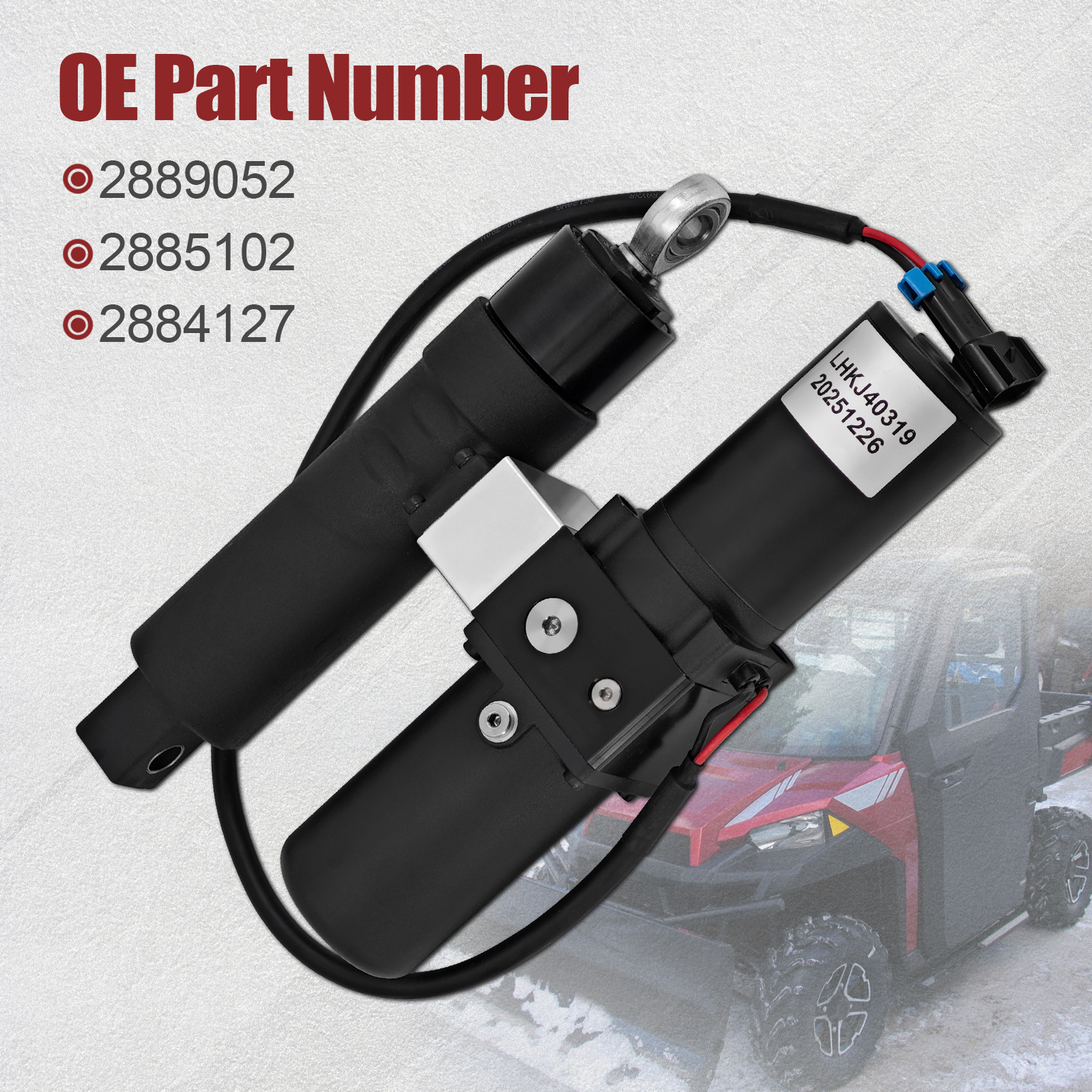 Hydraulic Plow Angle for Polaris General 1000 4 XP Ultimate Sport Deluxe