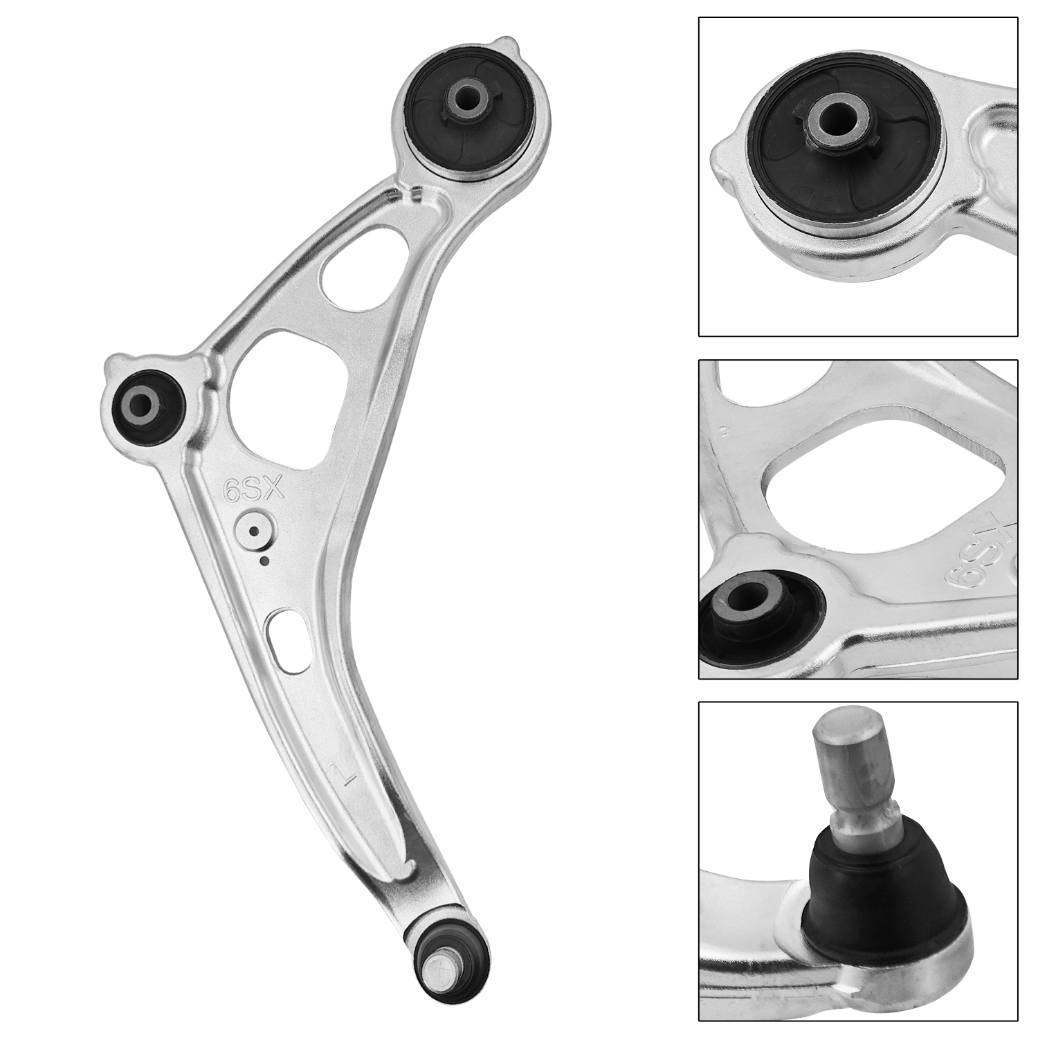 Front Left & Right Passenger Side Lower Control Arm w/Ball Joint Aluminum Fit for Nissan Pathfinder 2022-2025 3.5L Fit for Infiniti QX60 3.5L